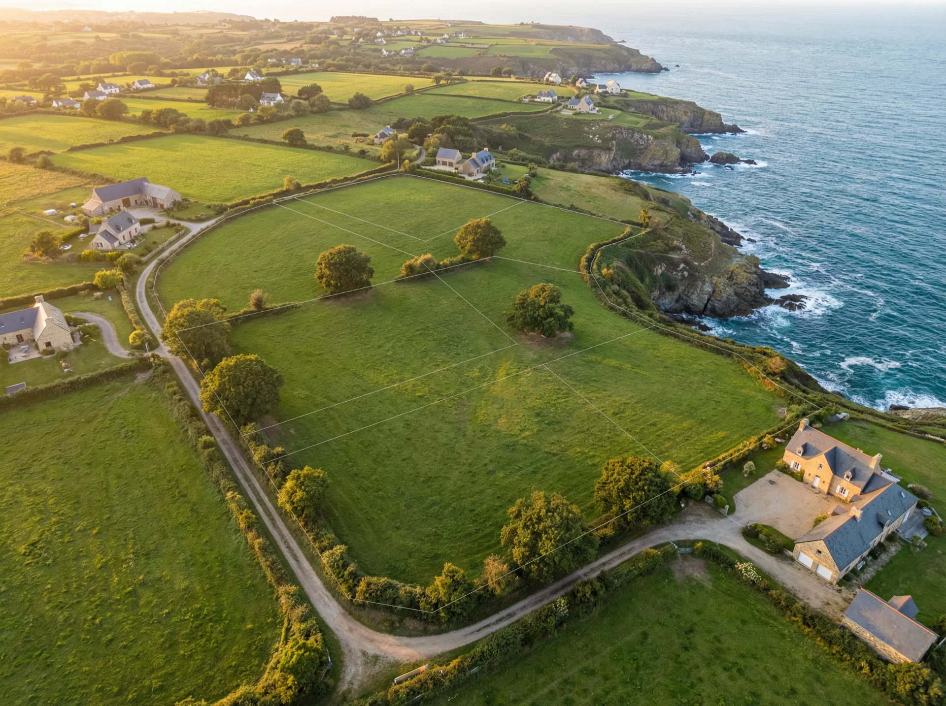 Terrain constructible — Vue dégagée