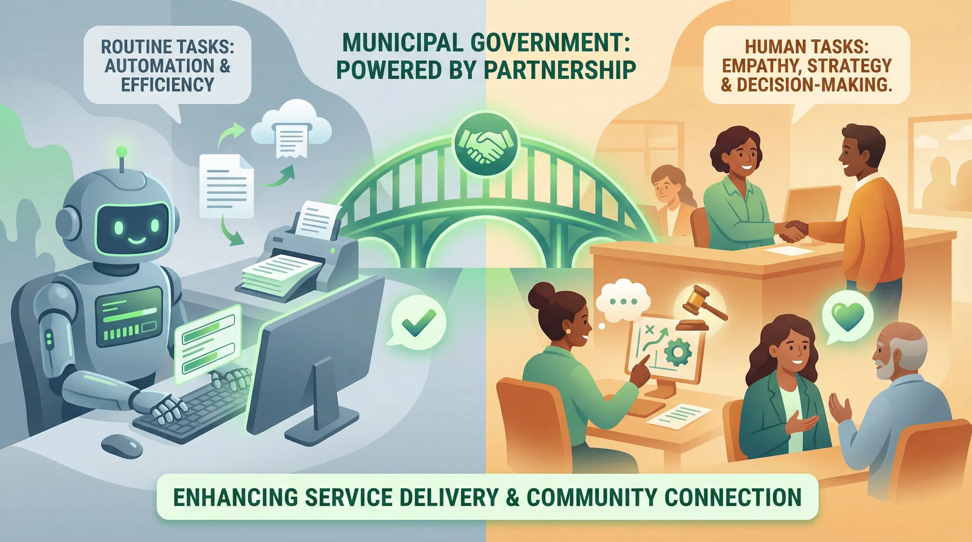 Mensch und KI: Zusammenarbeit in der Verwaltung