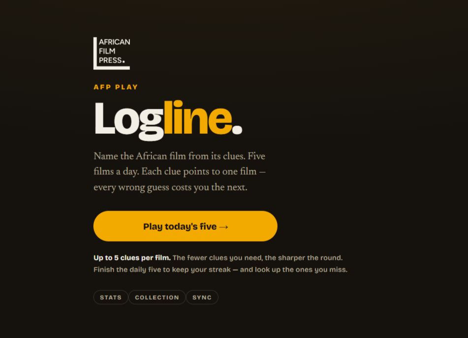 AFP Logline game landing screen showing the AFP Play branding and Logline title