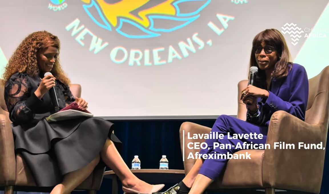 Lavaille Lavette, CEO of Afreximbank’s Pan-African Film Fund, speaking at the Tourism Investment Forum Africa in New Orleans.