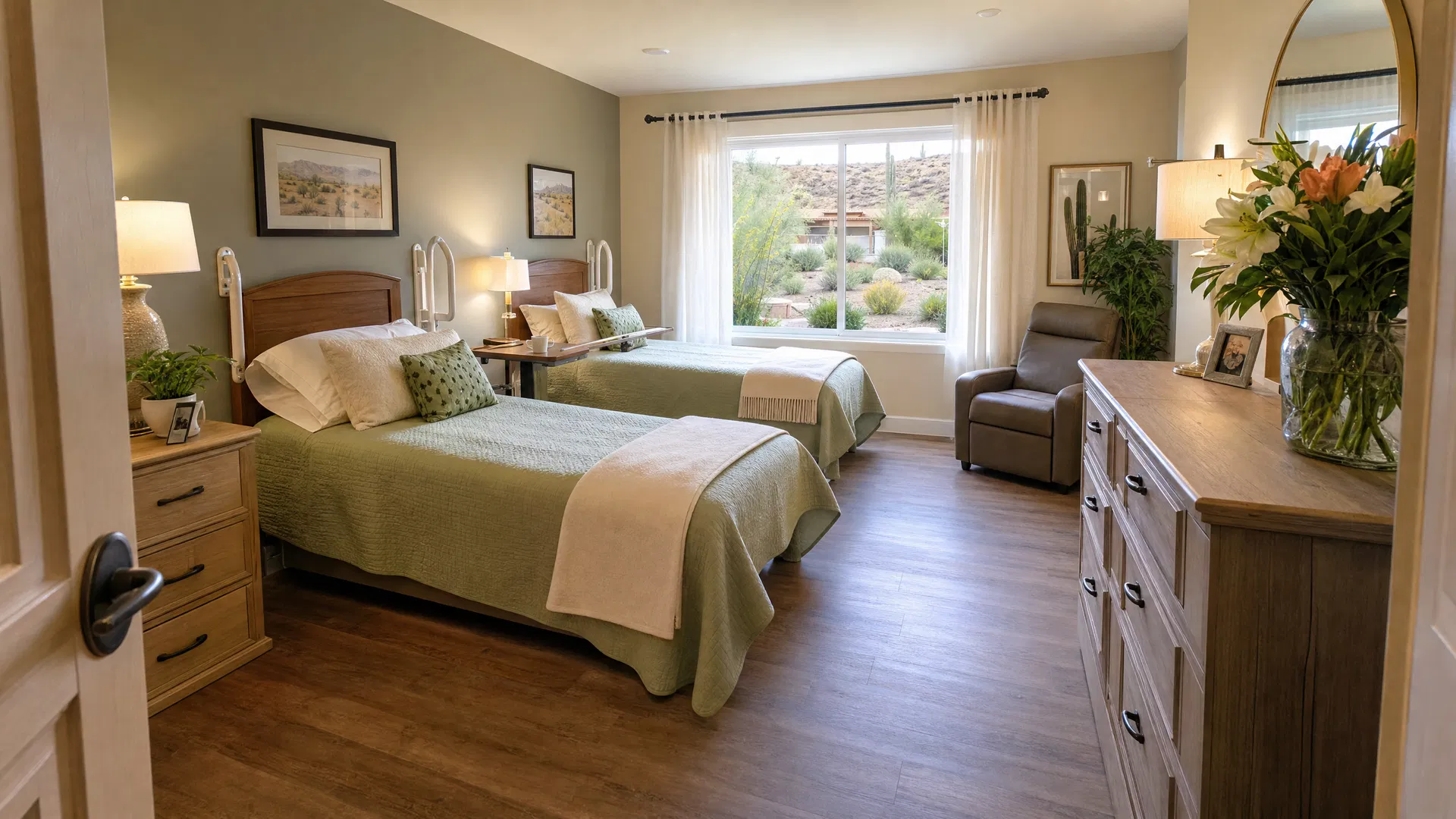 Assisted living bedroom