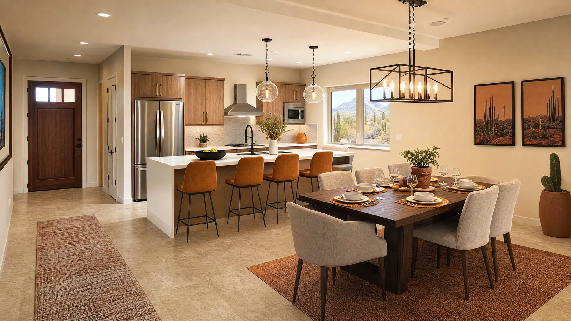 Kitchen and dining