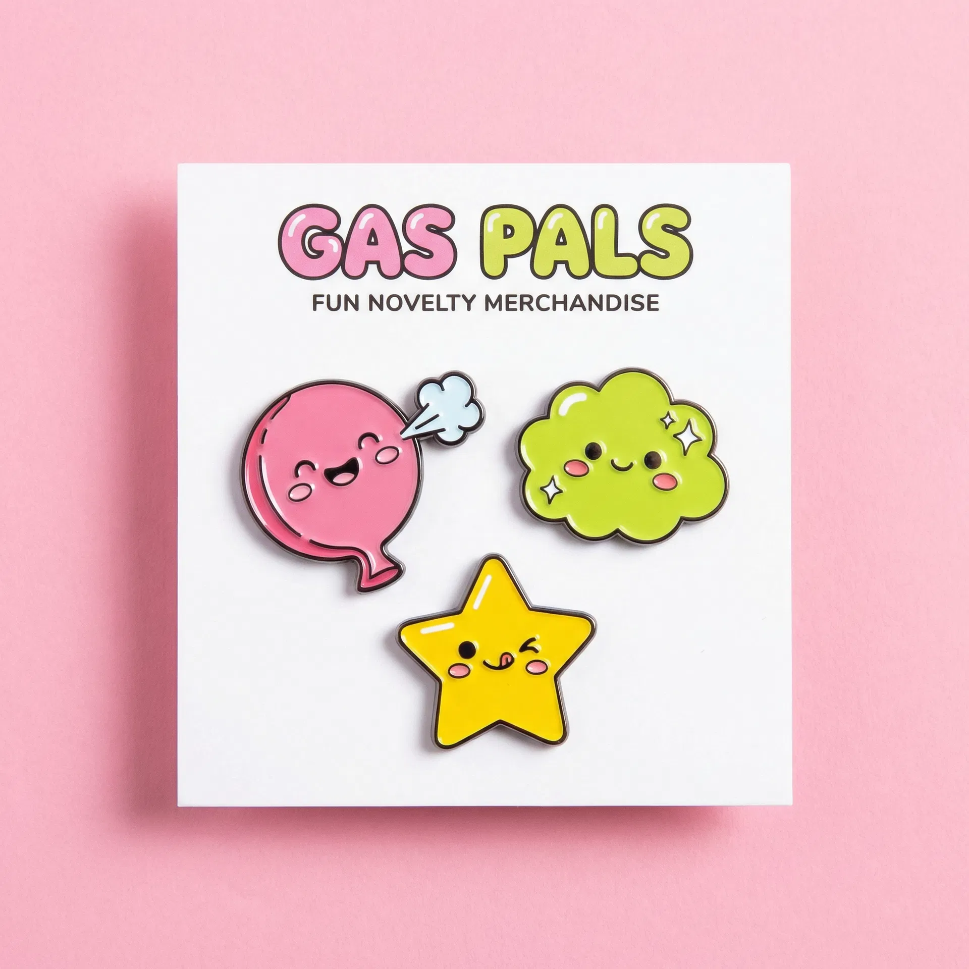 Gas Pals Pin Set