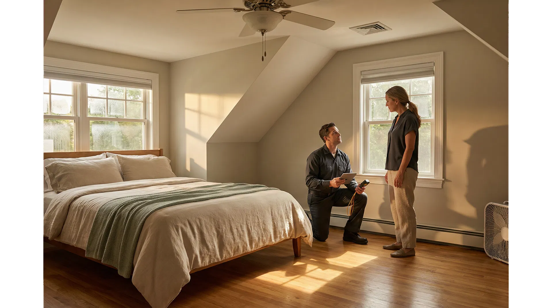 A Framingham colonial with warm second-floor bedrooms