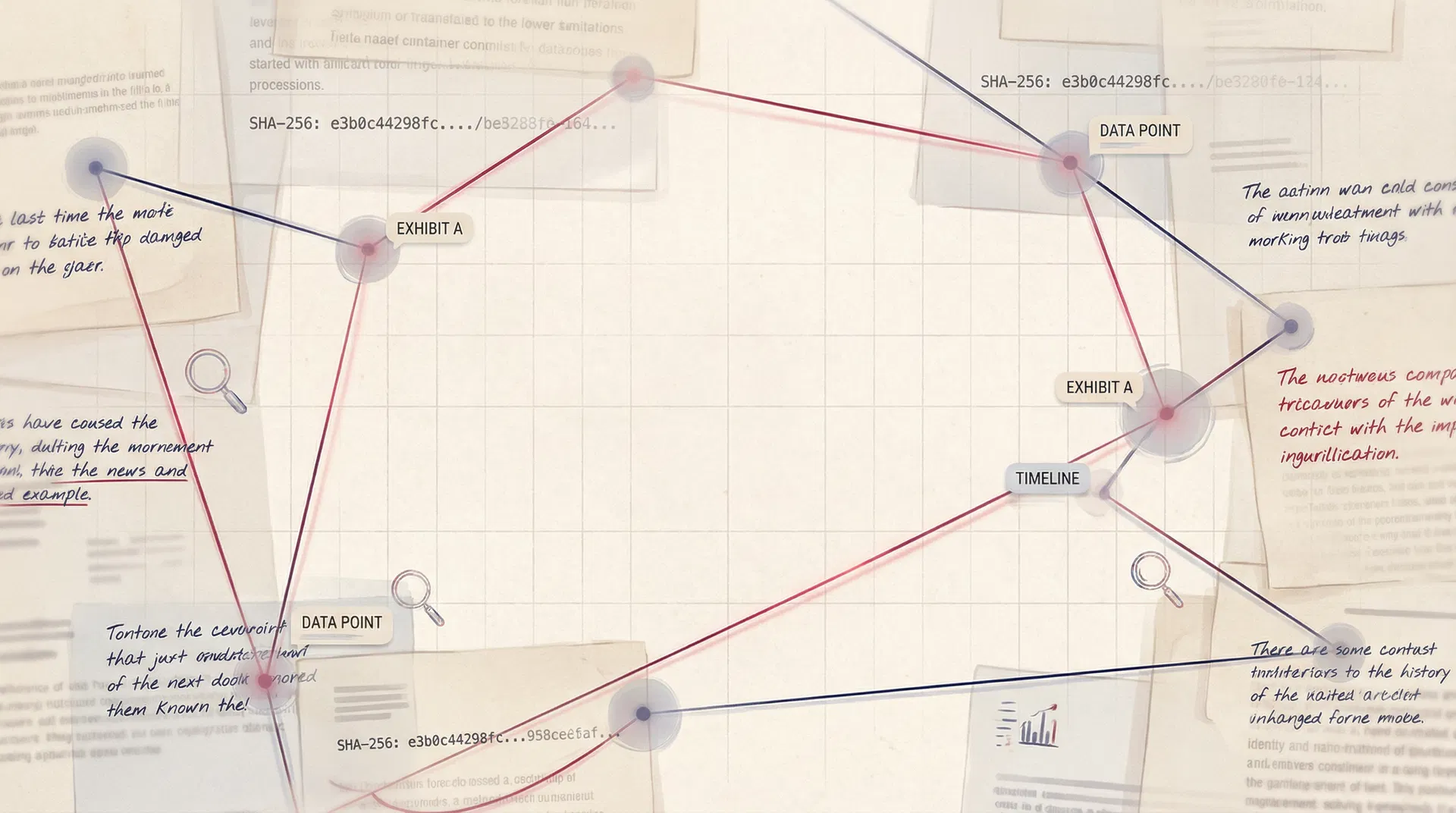 Forensic evidence board