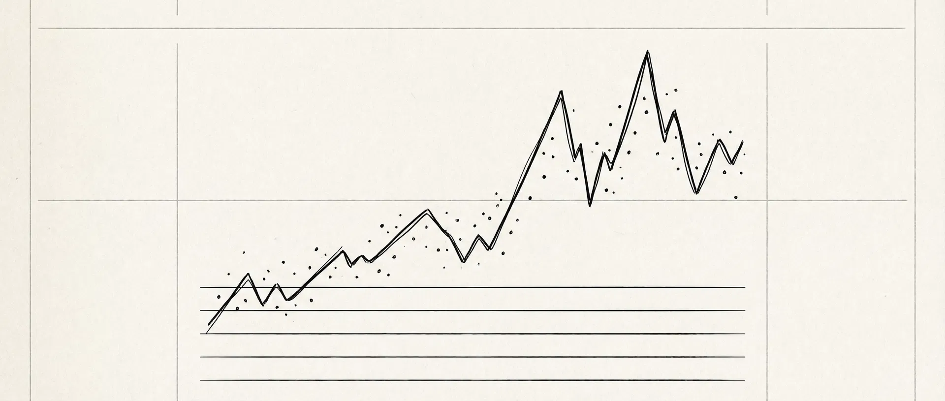 Financial chart illustration