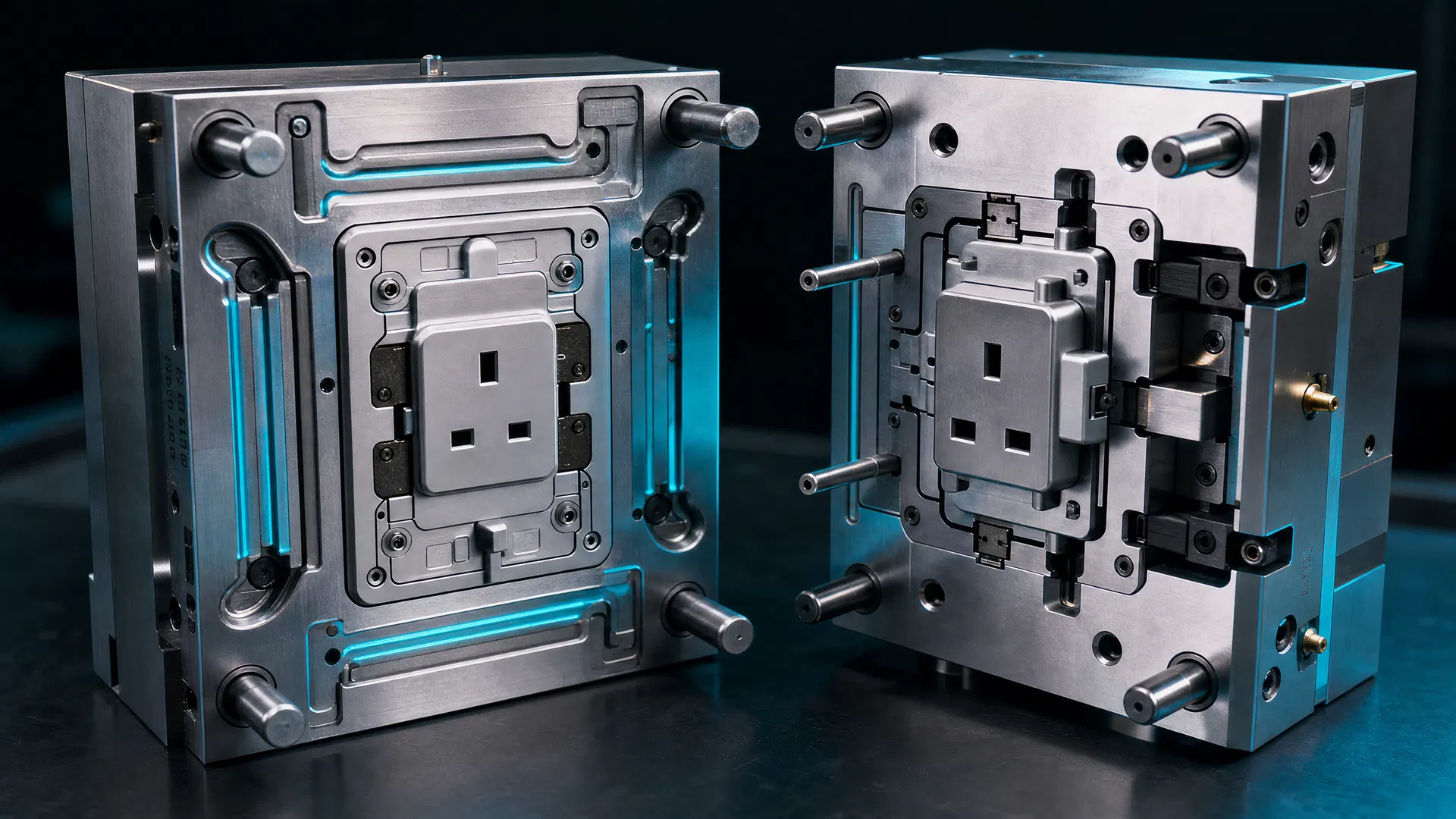 Injection Mold — Electrical Wall Socket Housing