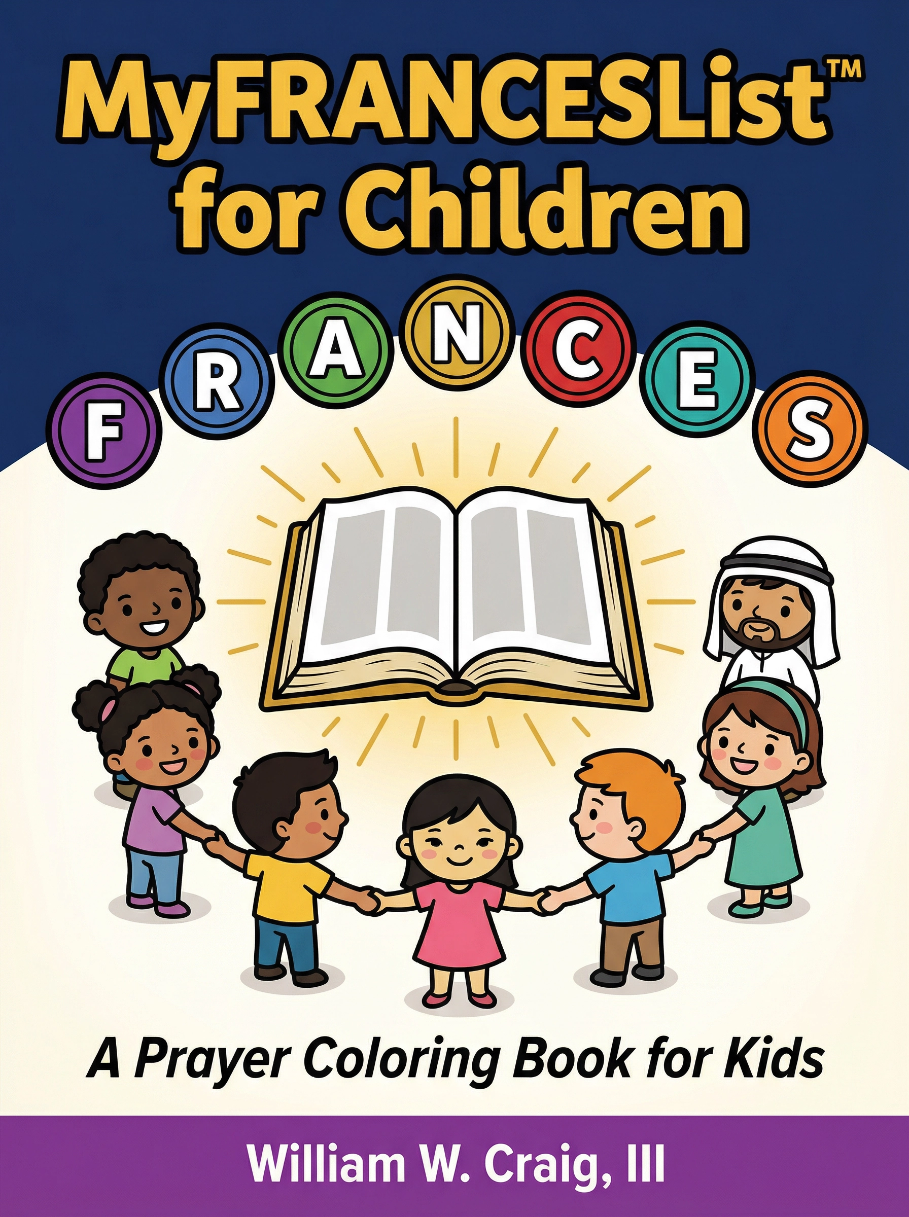 MyFRANCES List for Children — Coloring Book Cover