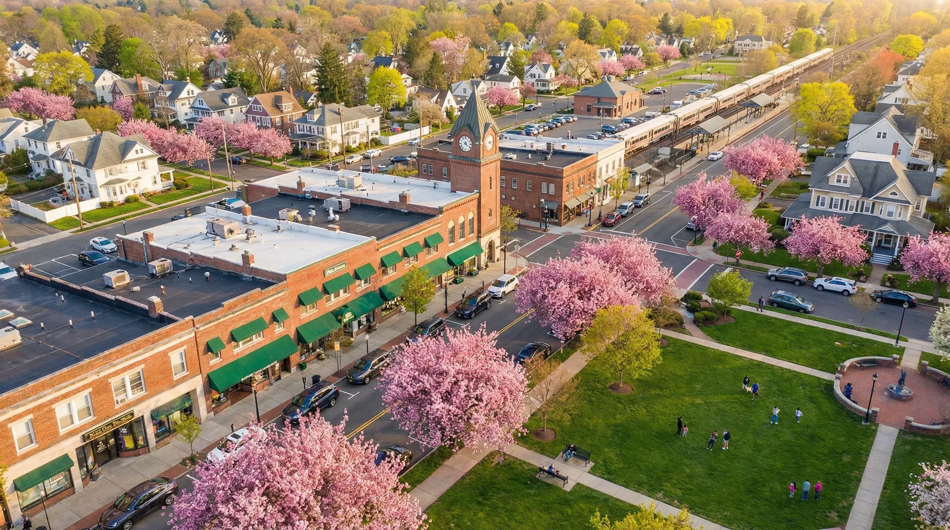 Metuchen aerial view