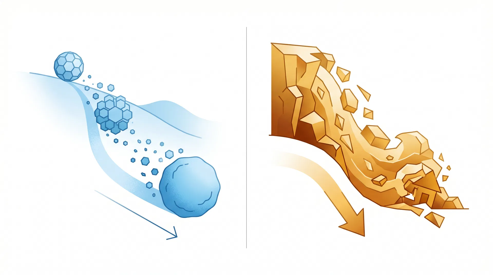Snowball vs Avalanche method illustration
