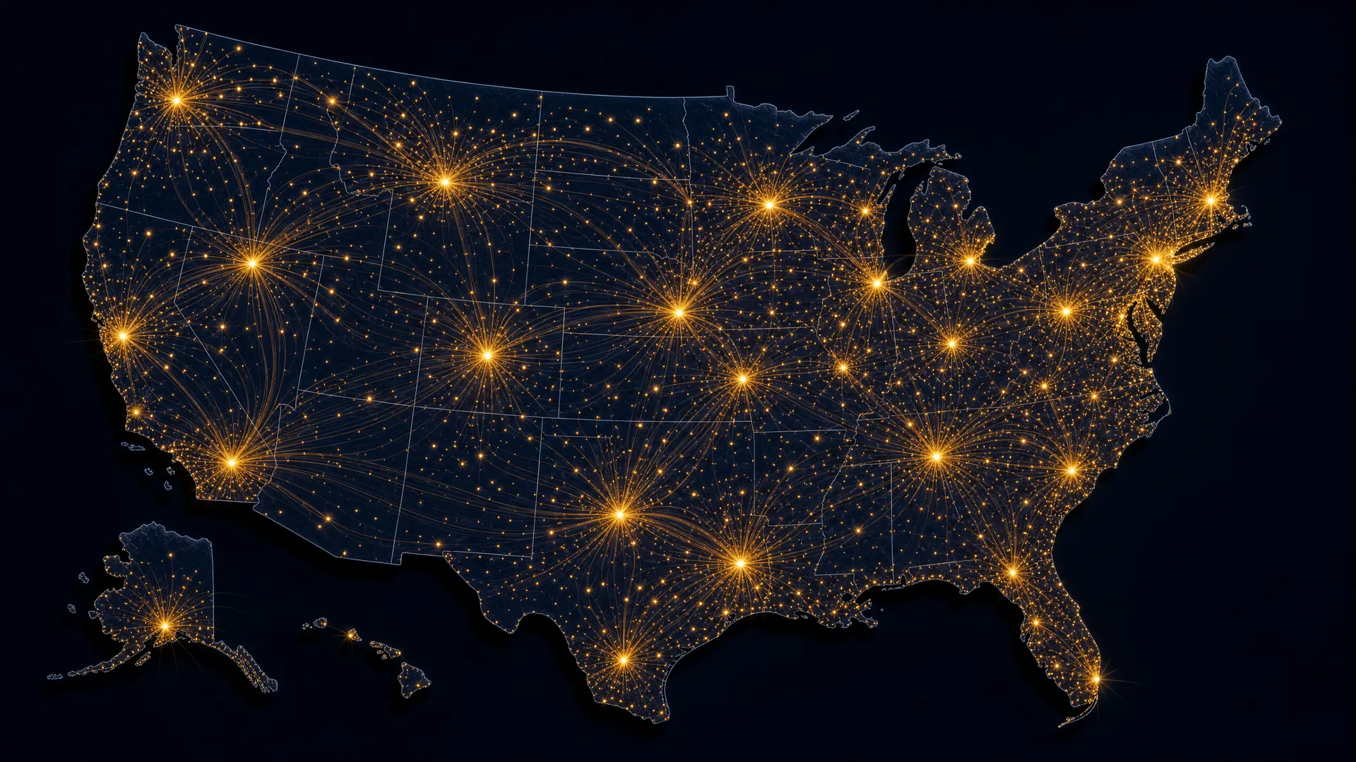 Nationwide buyer network map