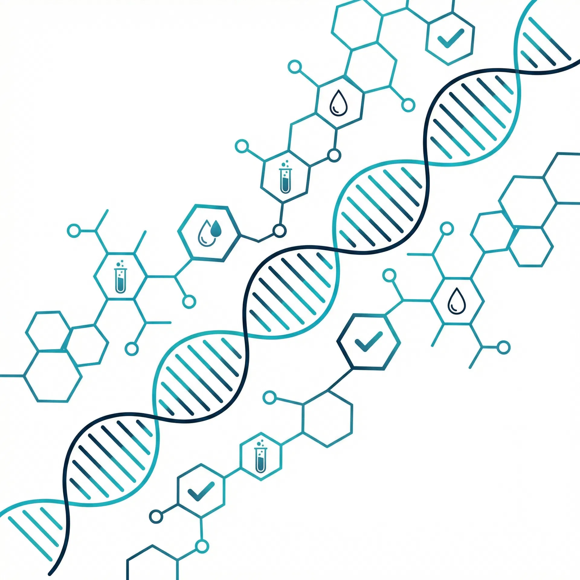 Scientific molecular illustration