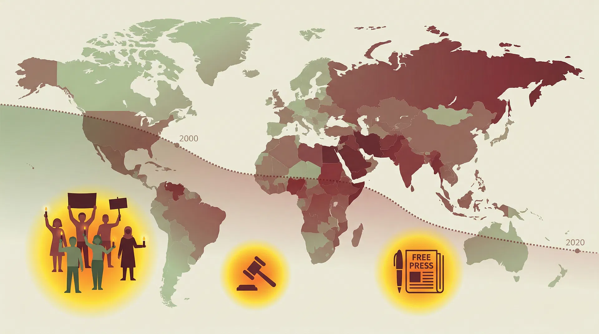 Freedom House 2026: 20 Years of Declining Freedoms — and the Counter-Trends That Resist