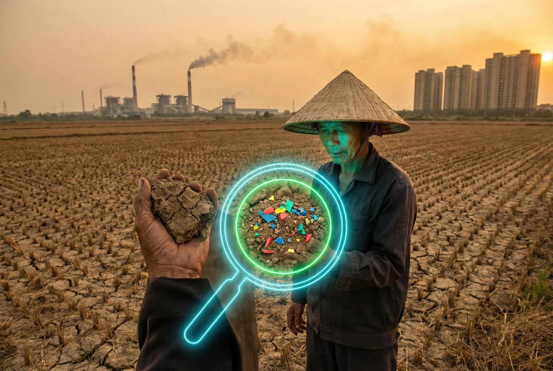 La bombe à retardement plastique sous les terres agricoles d'Asie