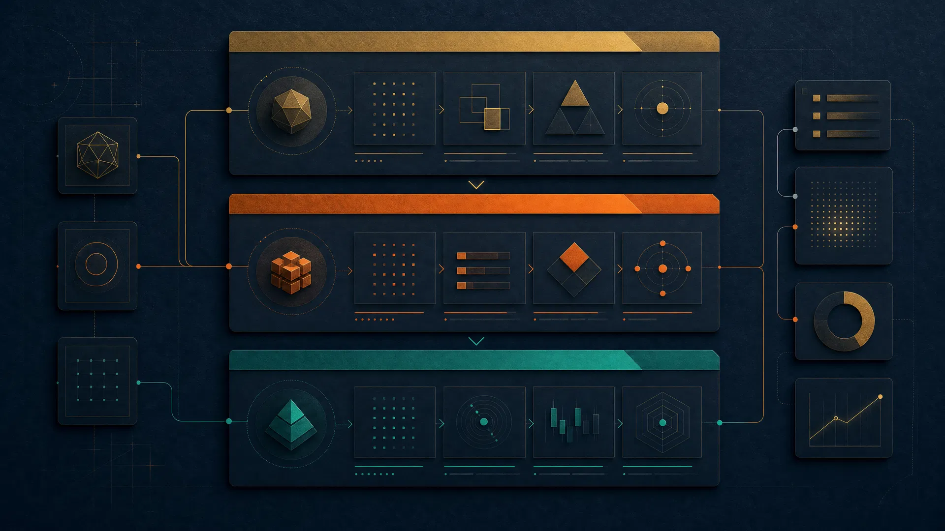 Painel visual das três fases do método de lançamento pago