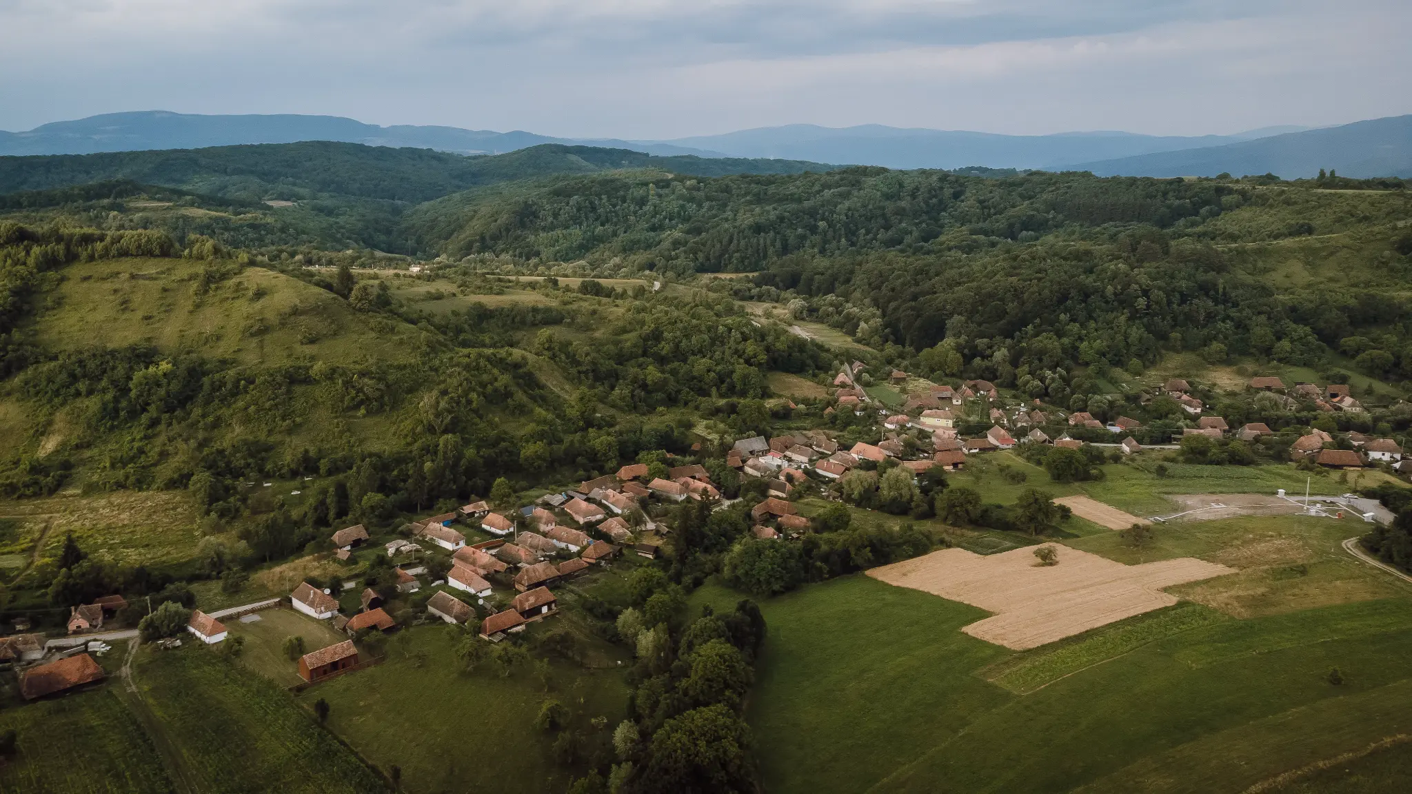 Transylvanian village landscape