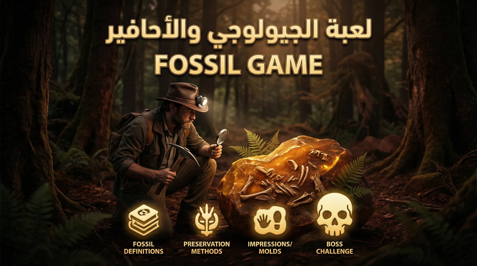 لعبة الجيولوجي والأحافير