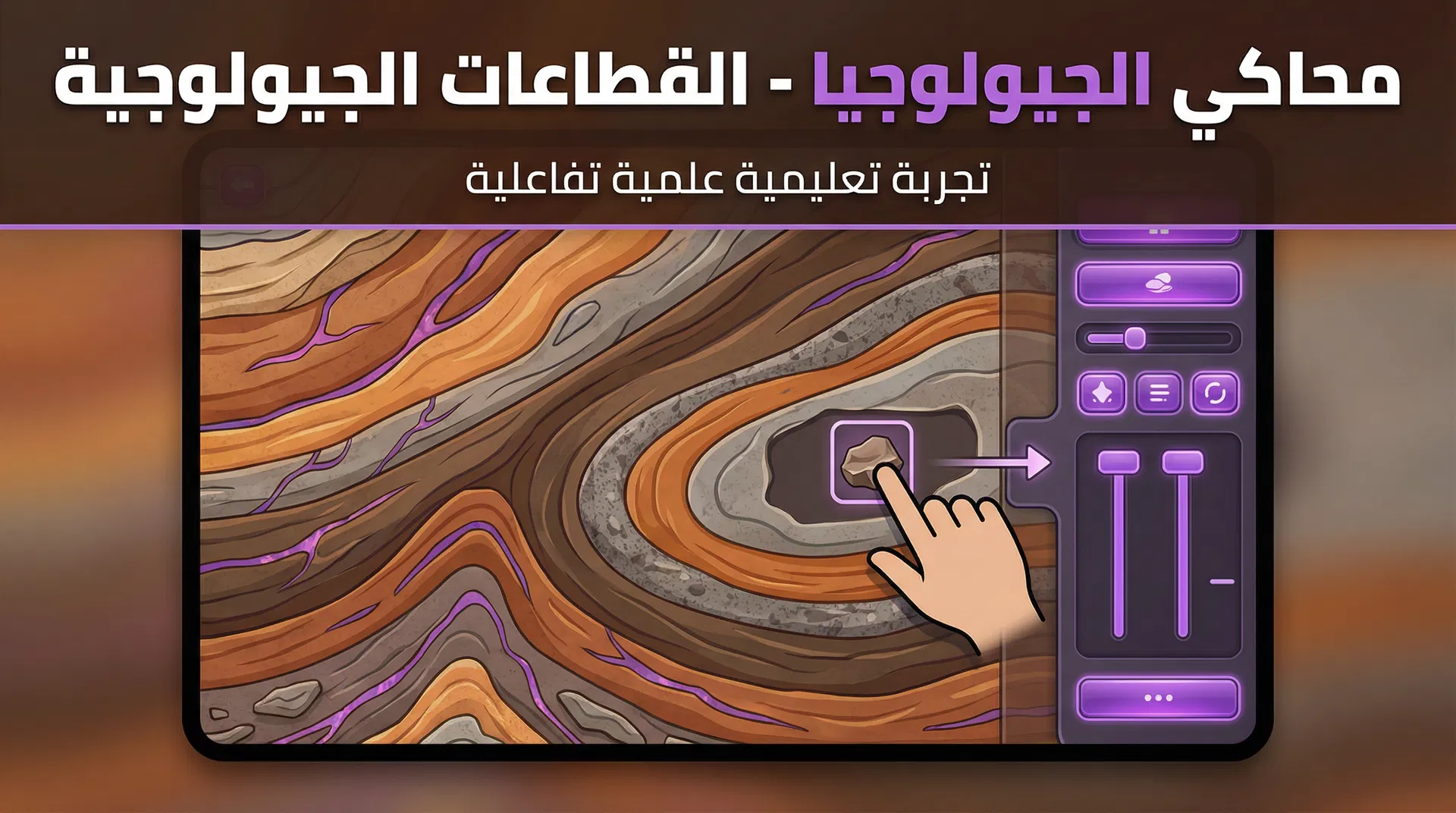 محاكي الجيولوجيا - القطاعات الجيولوجية