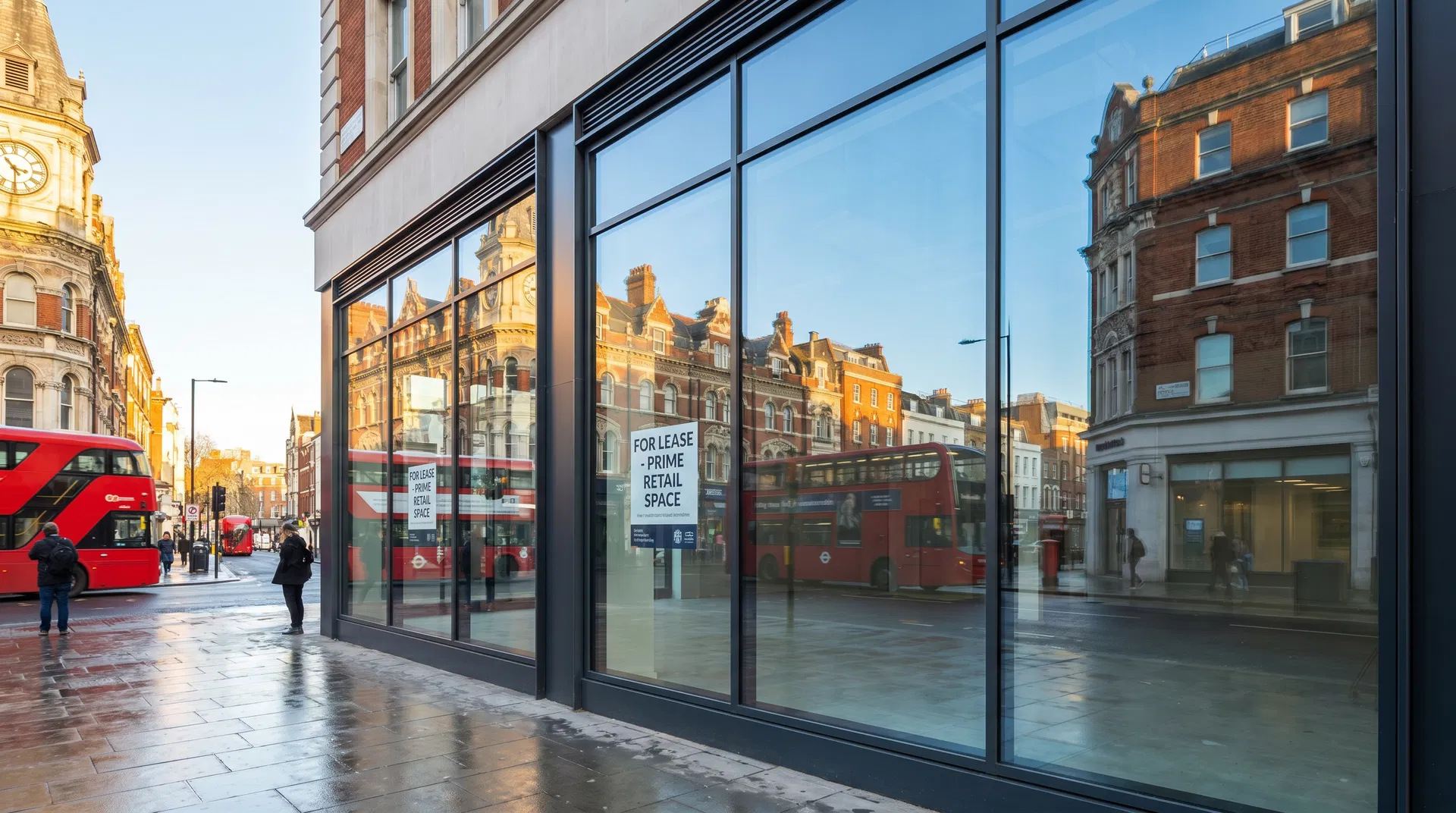 Commercial shop front glazing in Victoria, London