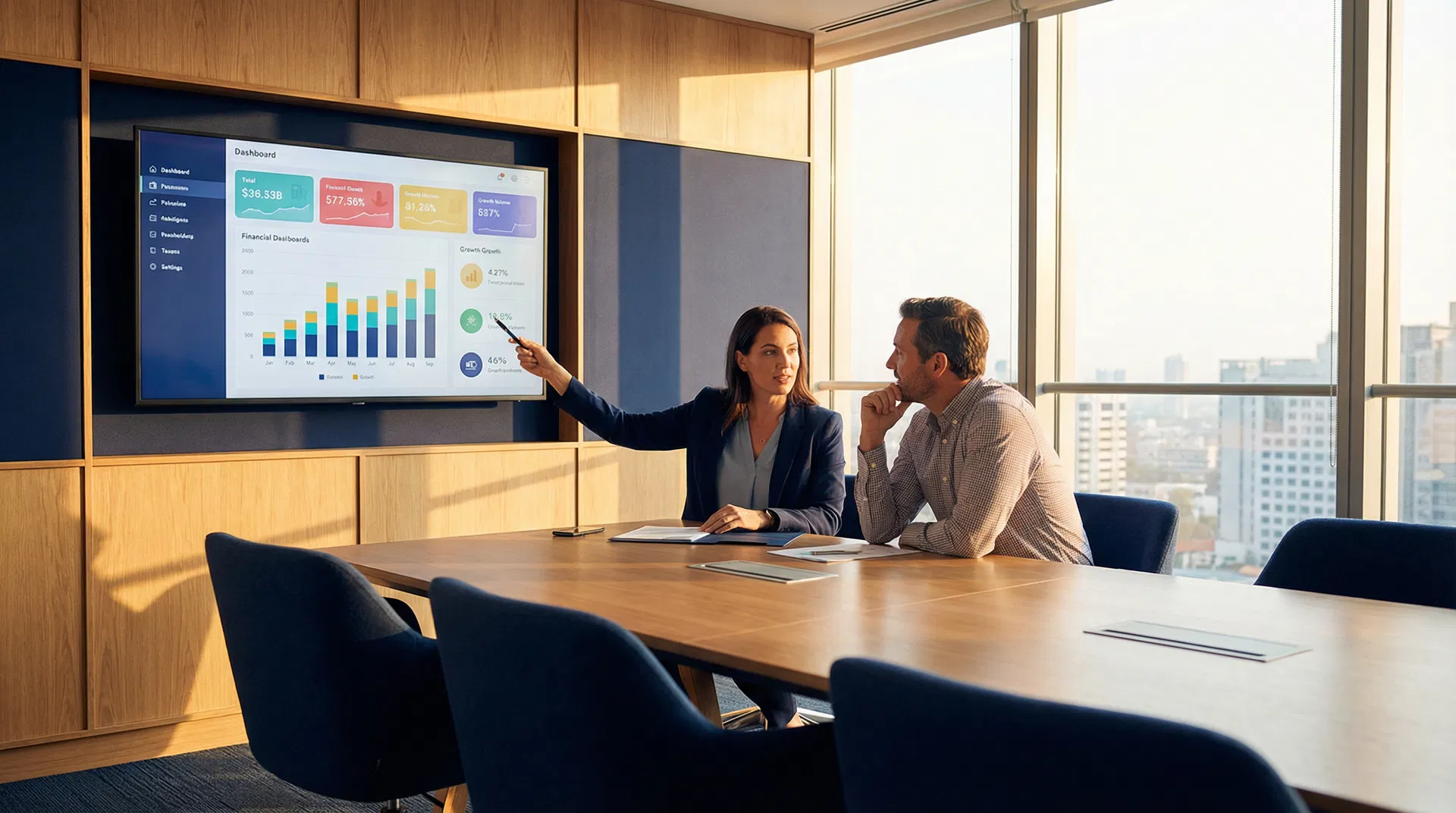 PPBF consultant bespreekt financiële data met klant