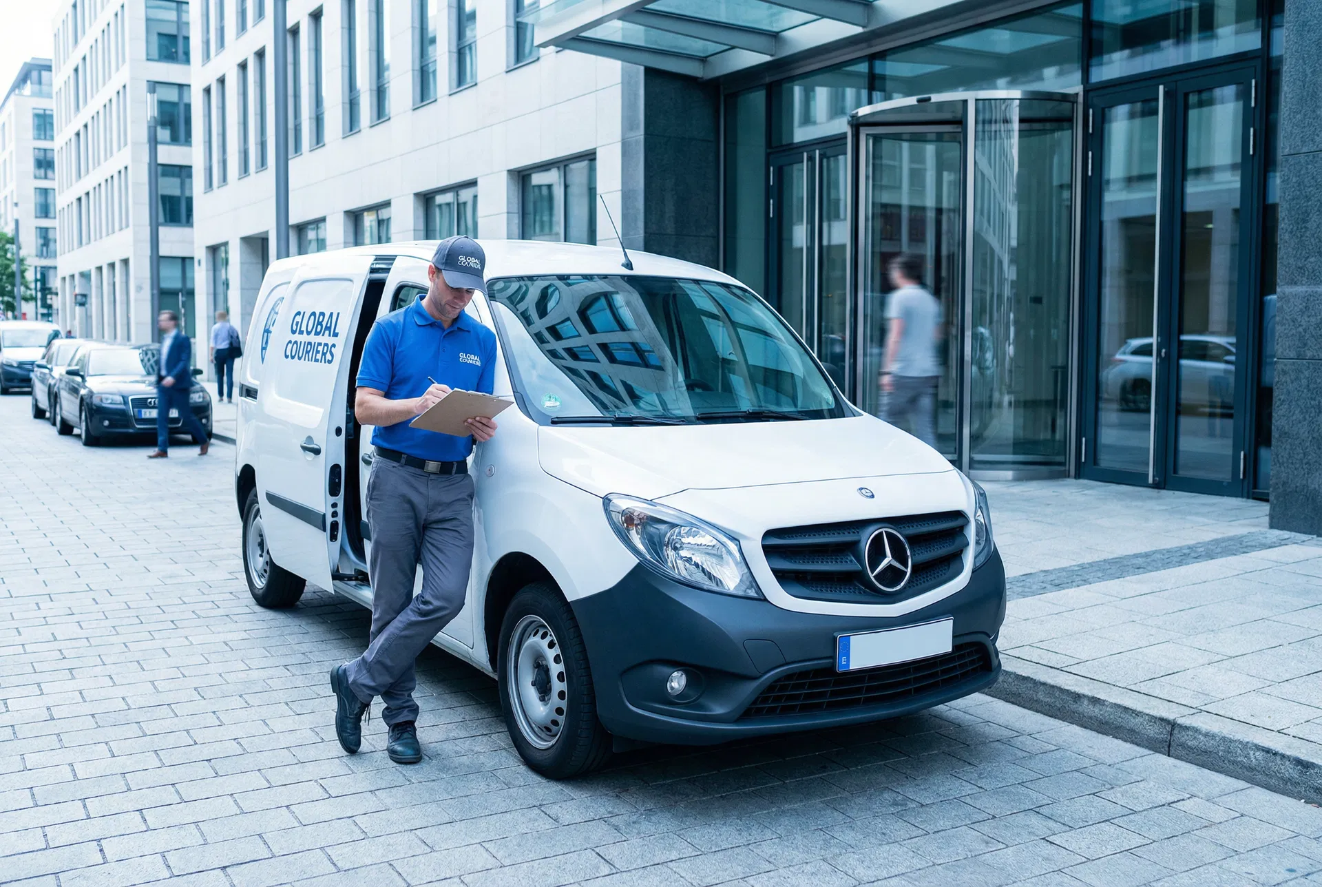 Scheduled courier delivery service