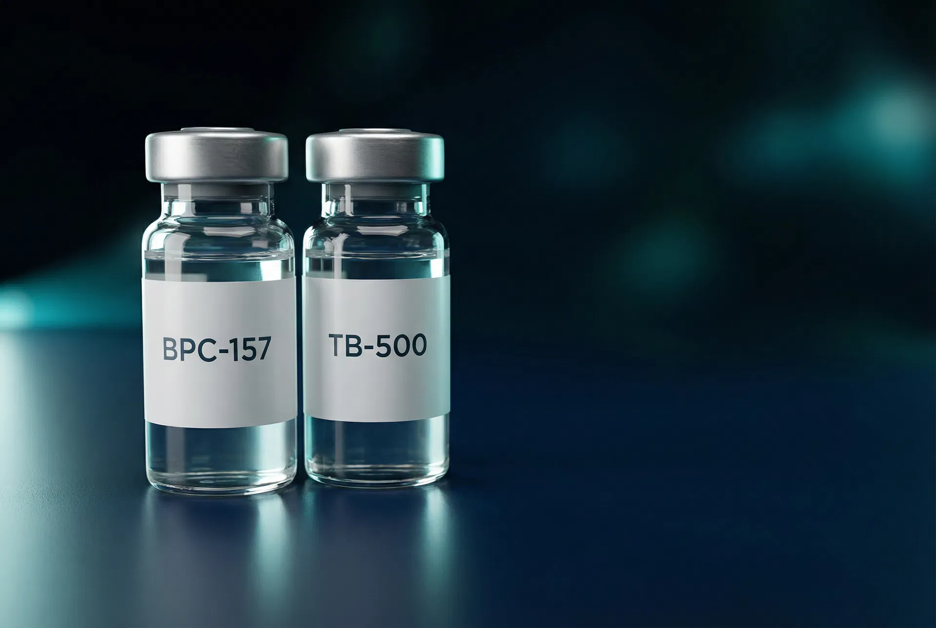 BPC 157 and TB 500 peptide vials