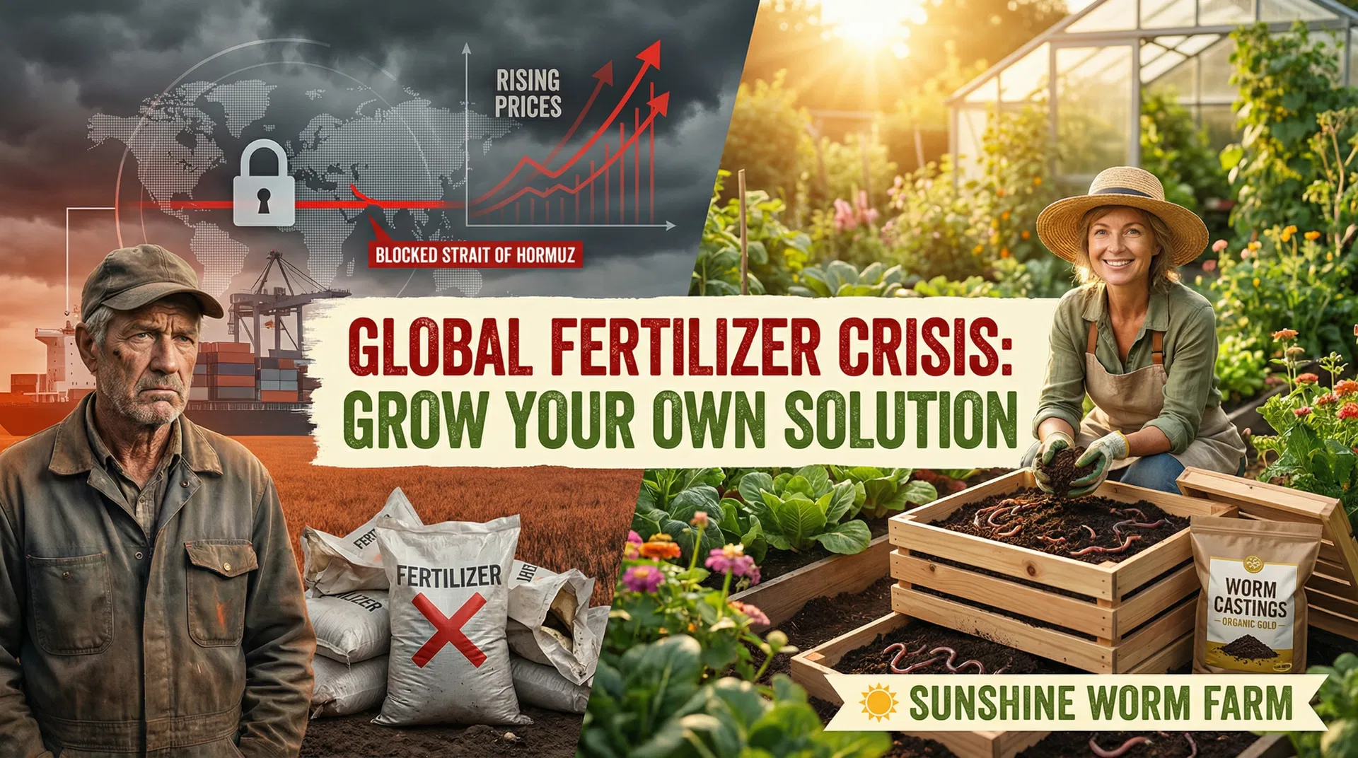 Global Fertilizer Crisis: Worm Castings Solution