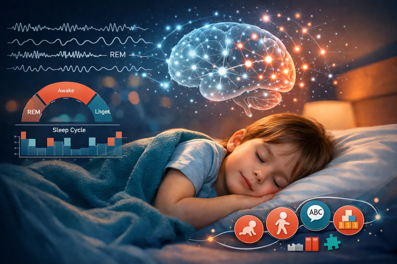 Child sleep science visualization