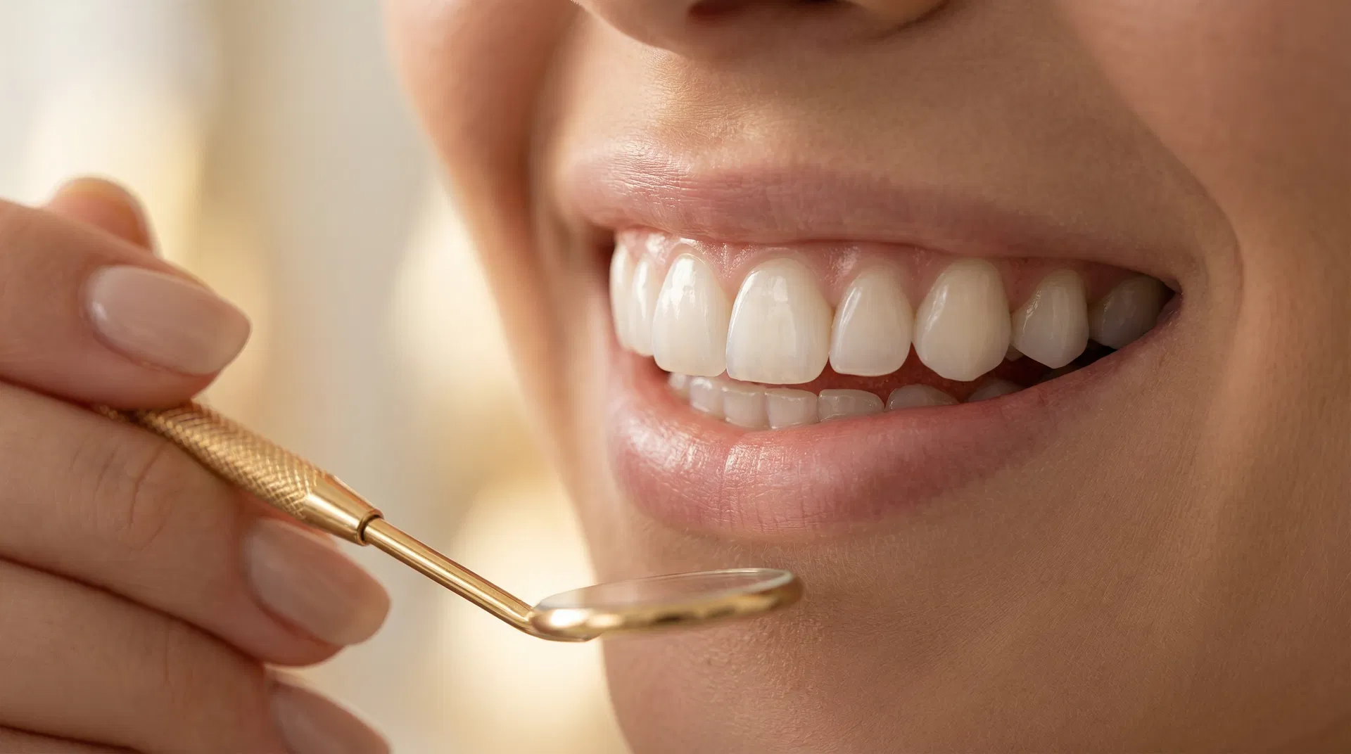 Perfect smile close-up