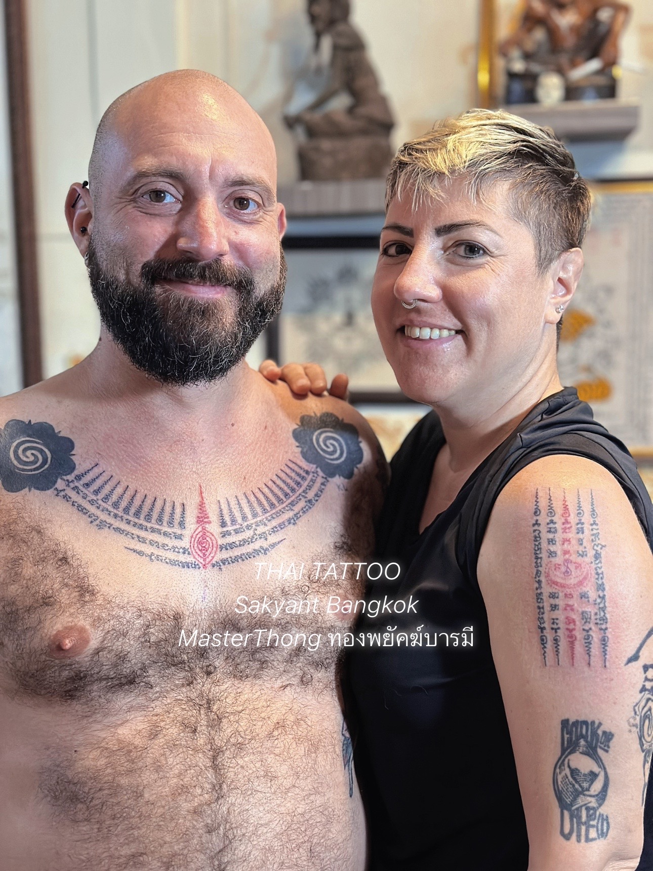 YANT NECKLACE &YANT MOON 5ROWS #70