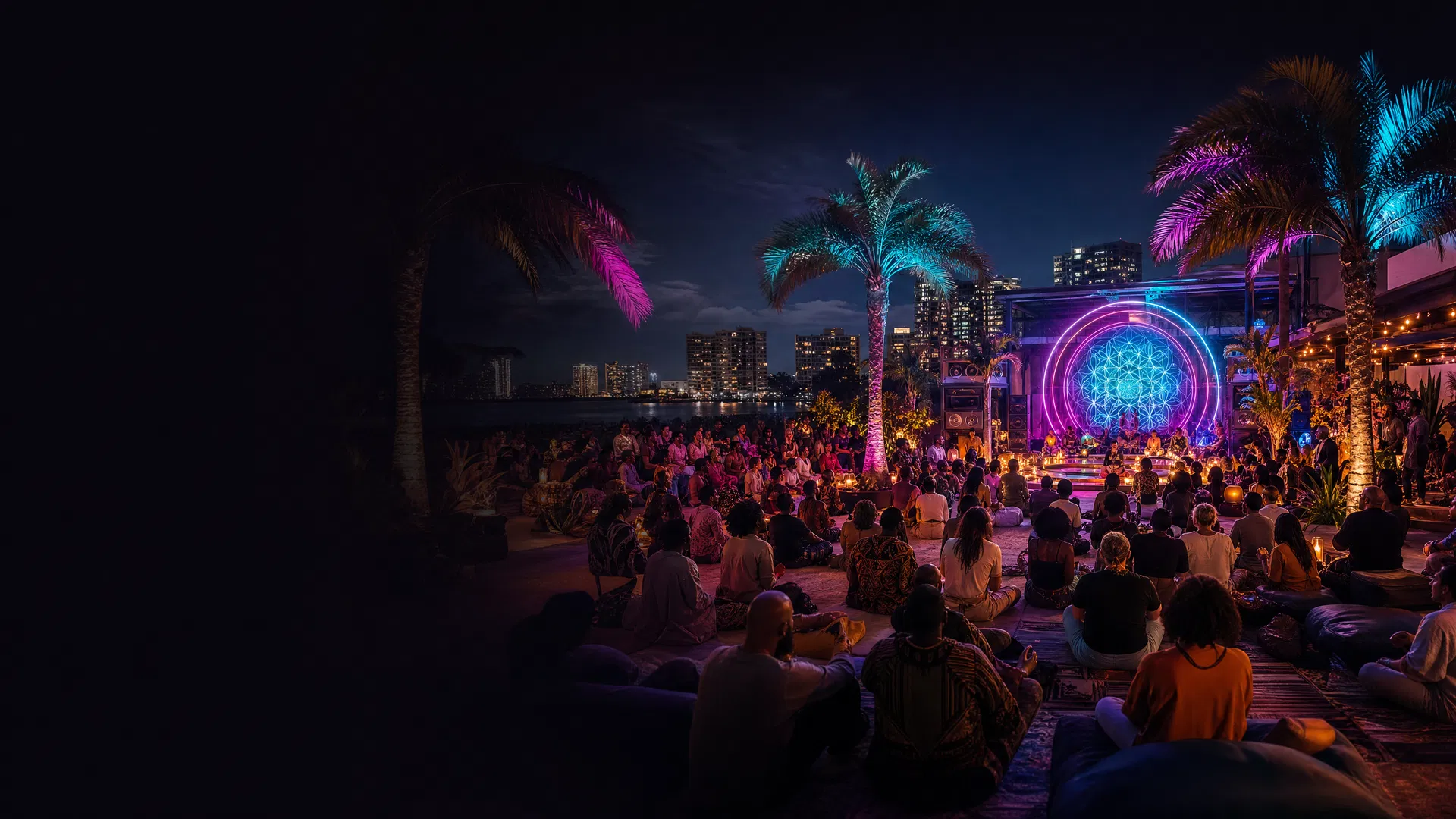 House of Jordan Experiences hero image representing music, food, vibes, and curated social energy