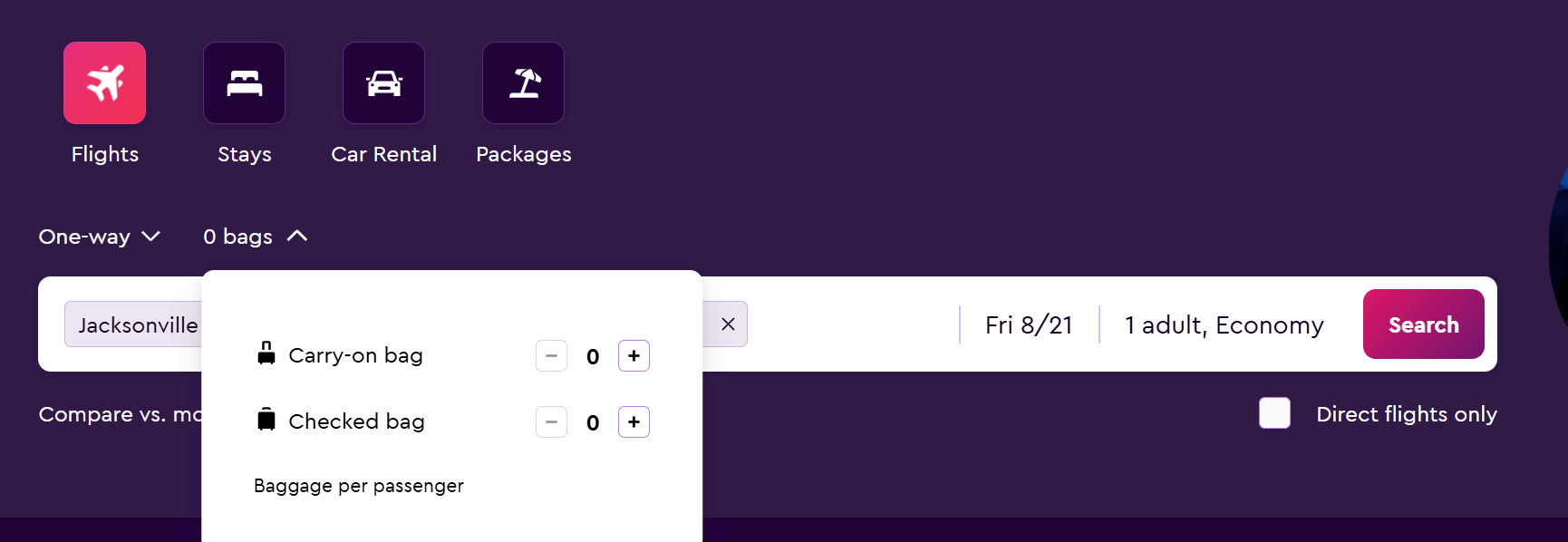 Momondo Flights Fee Assistant