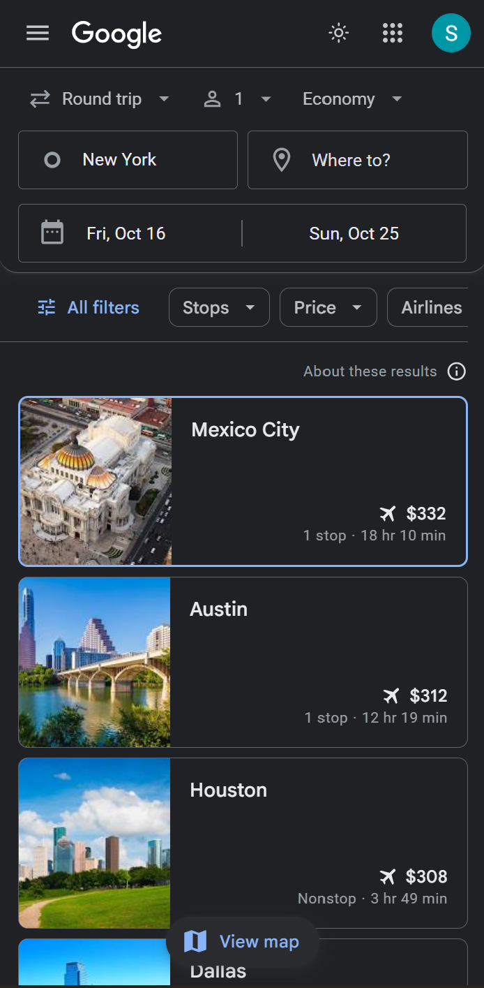 Google Flights Multi-city On Mobile
