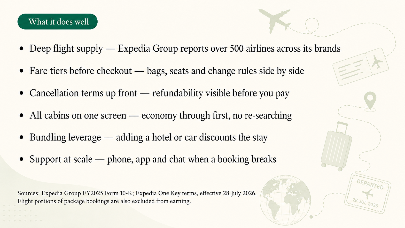 expedia flights strengths 