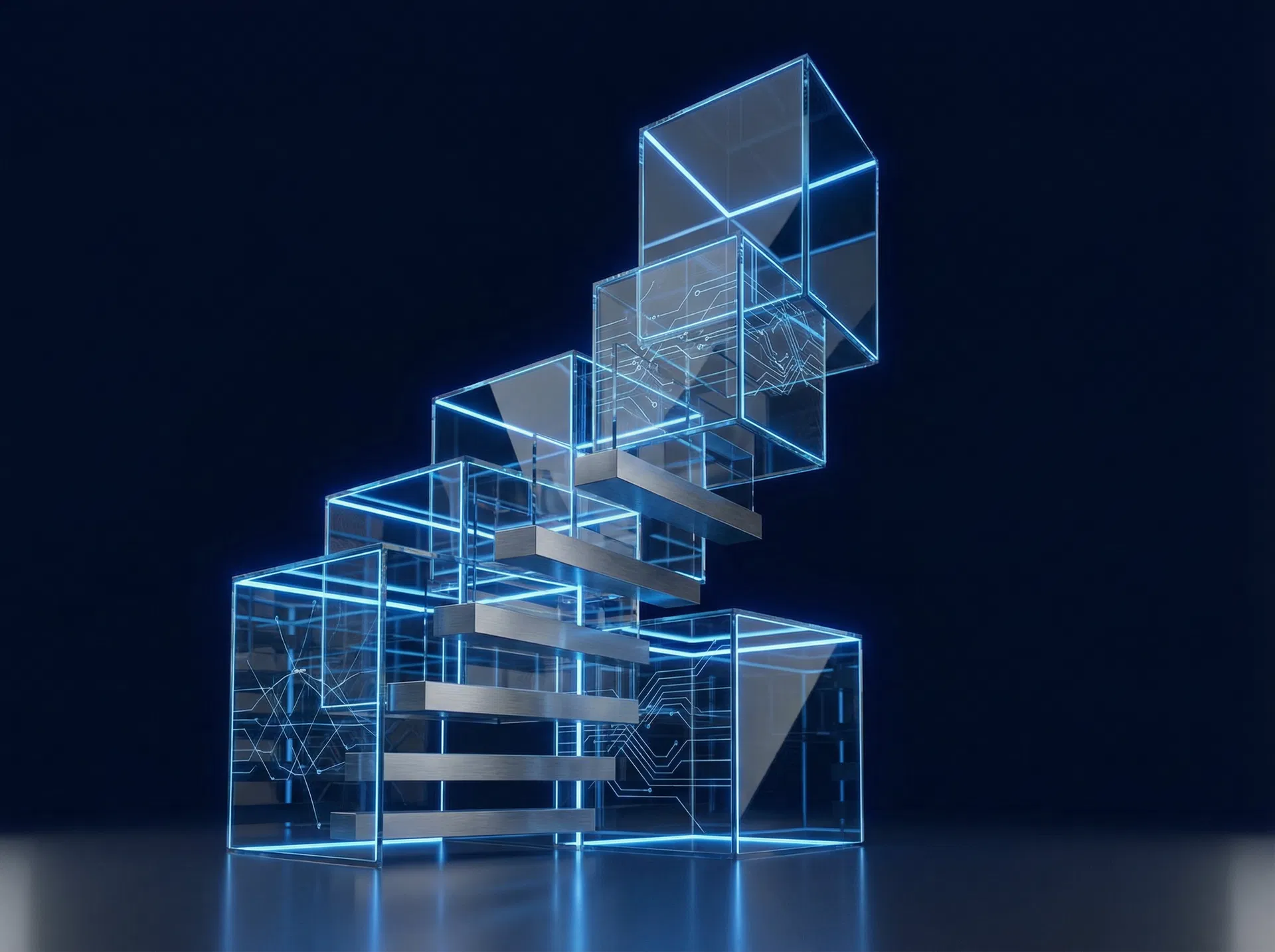 Abstract architectural visualization representing executive alignment
