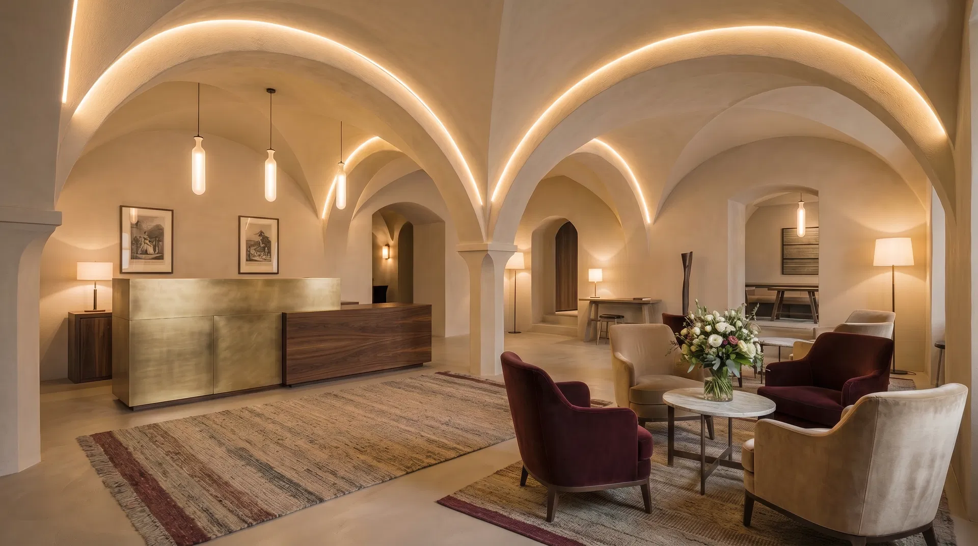 PLANER'S — Historisches Gewölbe als Empfangsbereich