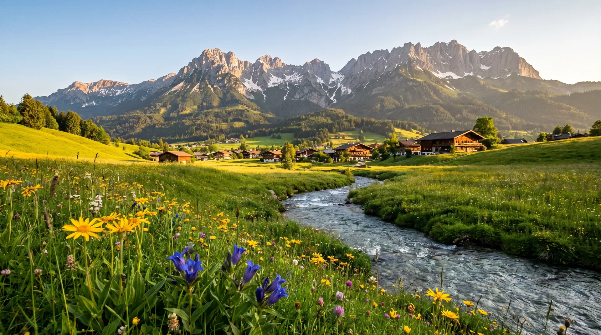 Kitzbüheler Alpen Panorama — unberührte Natur