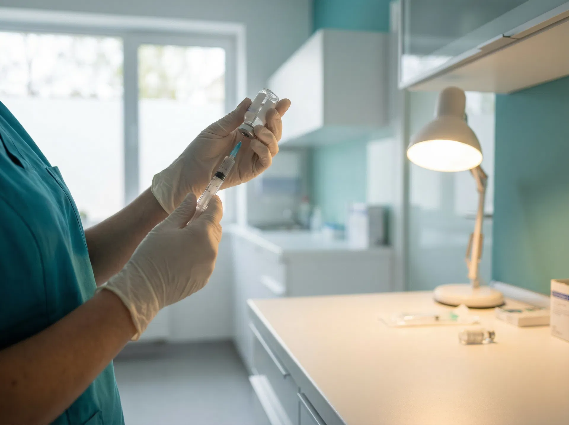 Zorgprofessional aan het werk