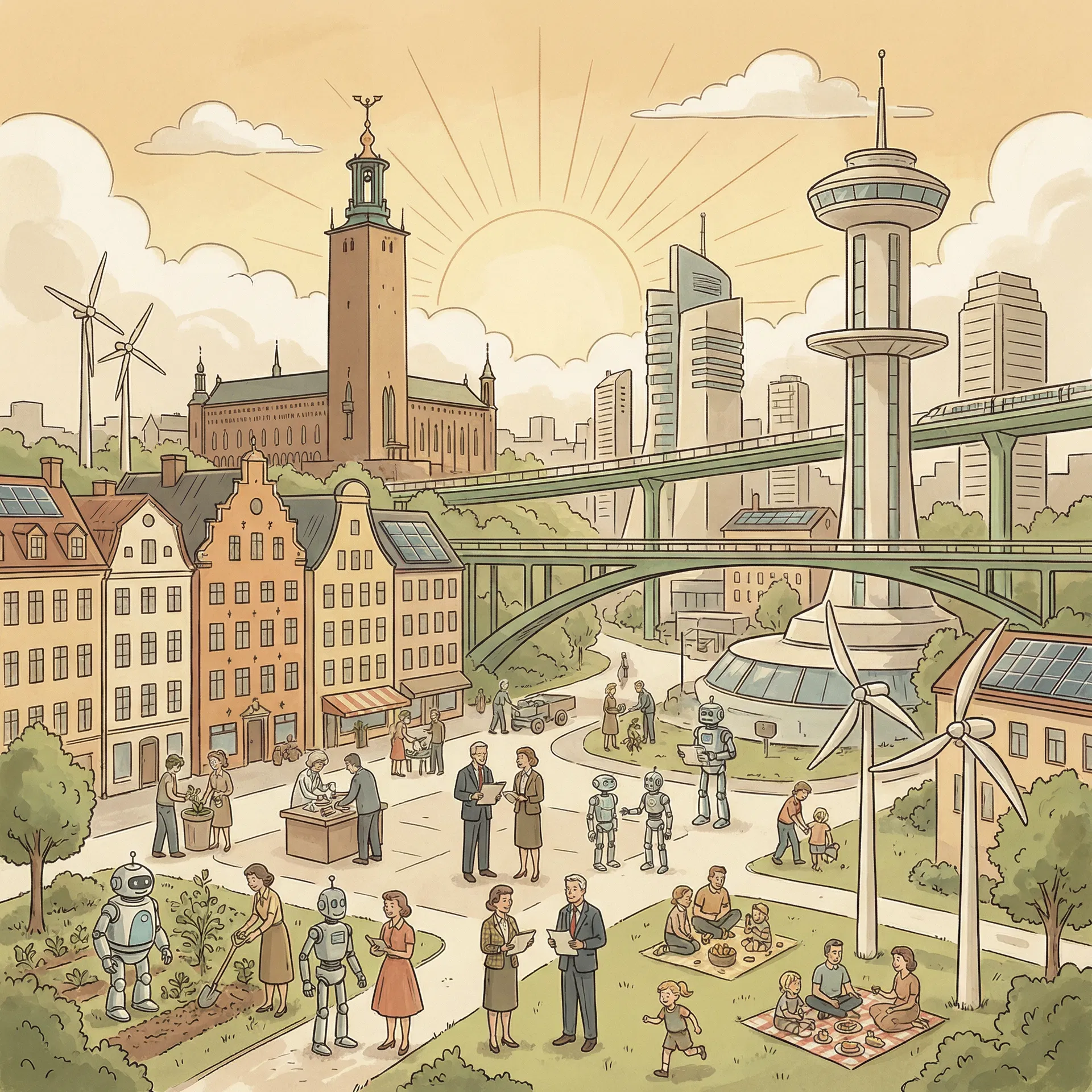 Arkitektonisk struktur som sträcker sig uppåt mot ljuset