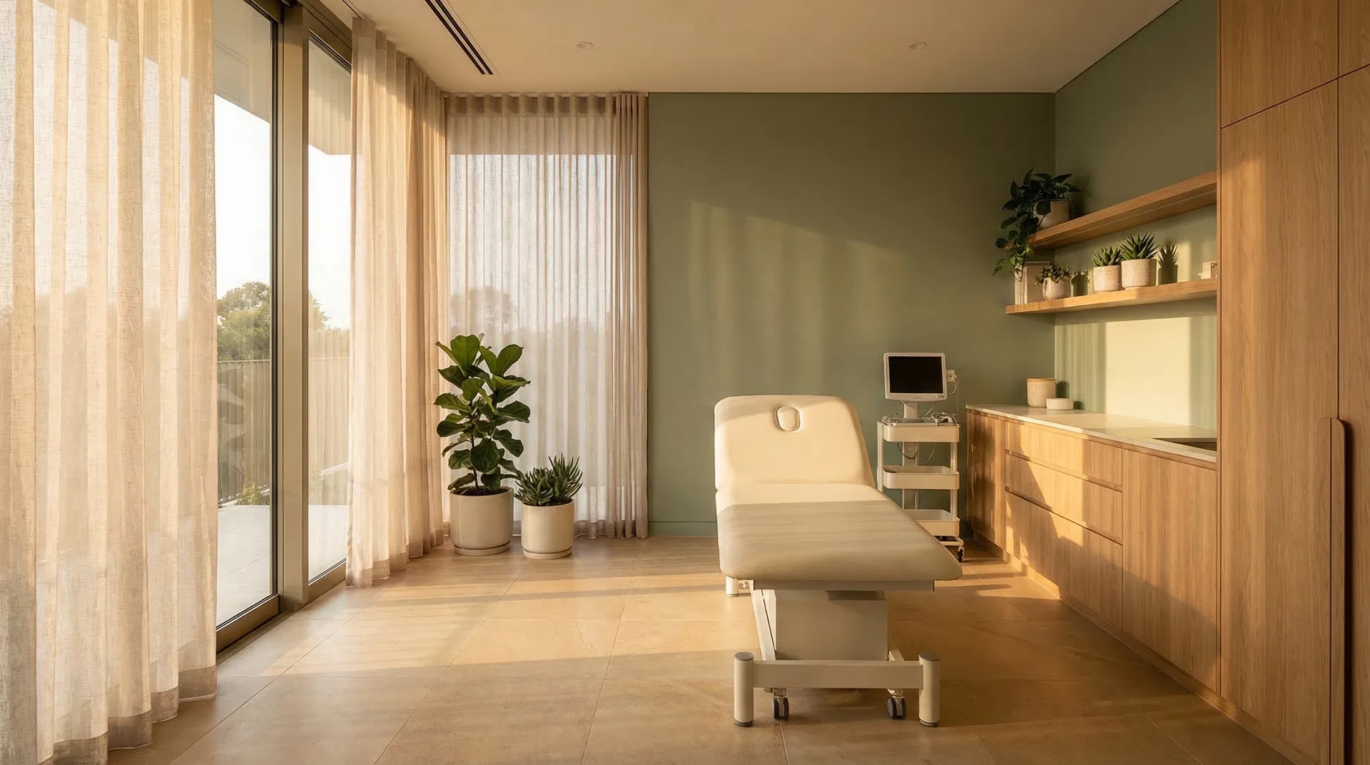 Modern treatment room at Hudson Pain and Spine in Englewood NJ