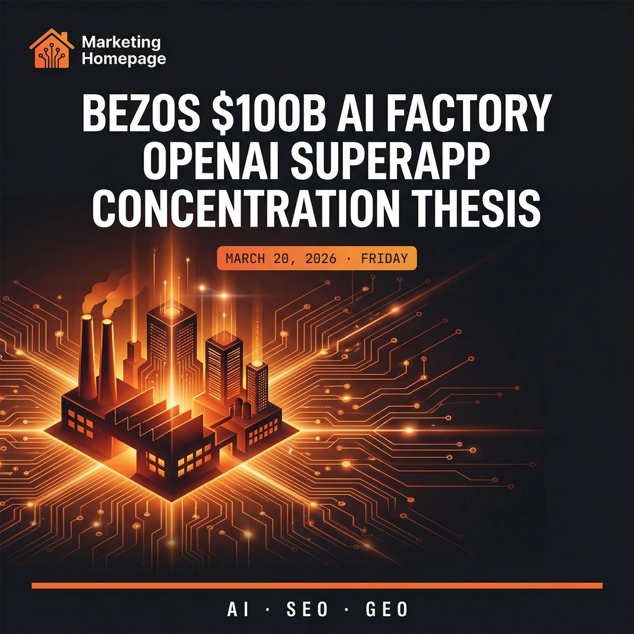 Bezos's $100B AI Factory, OpenAI's Desktop Superapp, and Why AI Creates Concentration Not Fragmentation