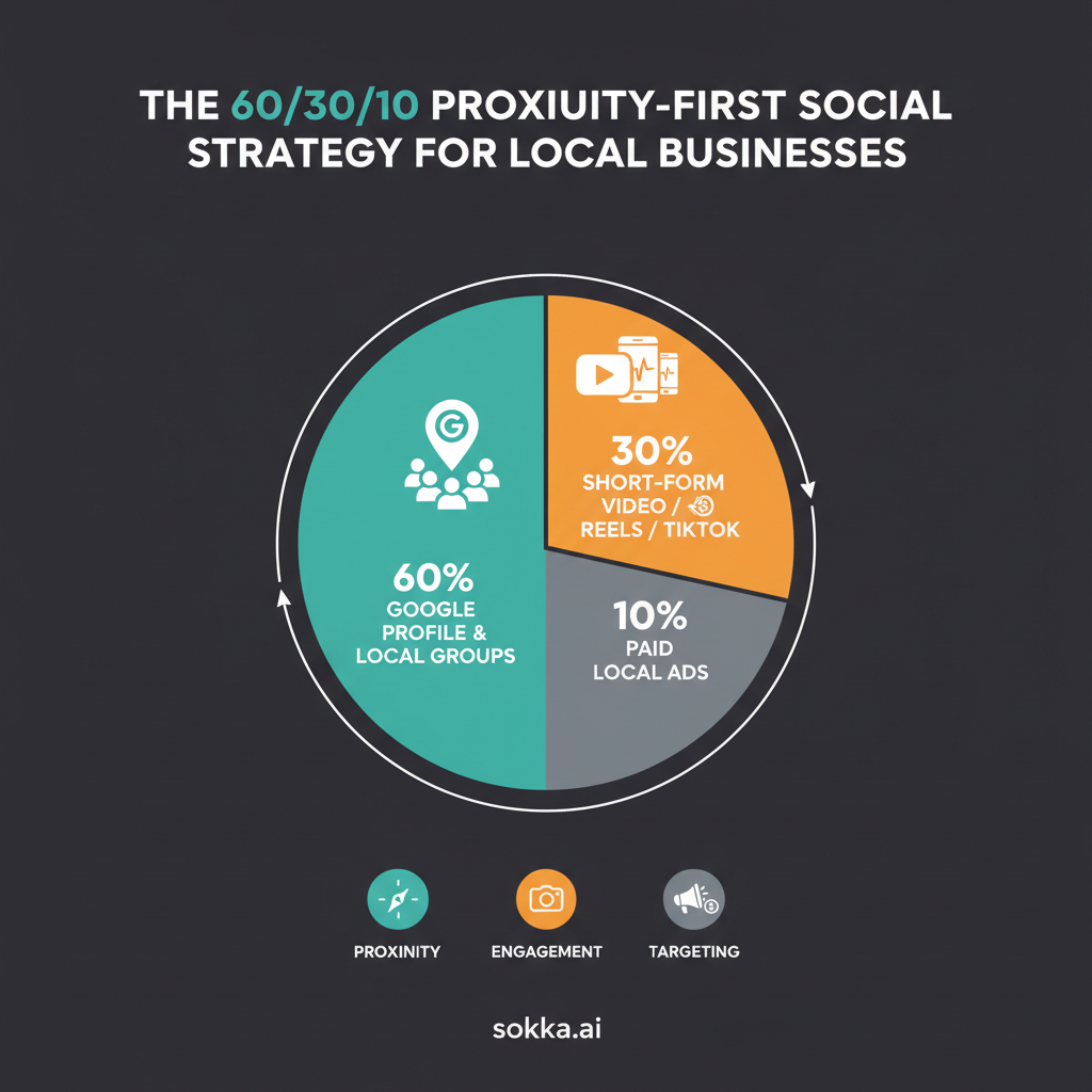 Infographic: Social Media for Local Businesses: What Actually Works in 2026 - Visual guide showing social media and local business strategies for business growth