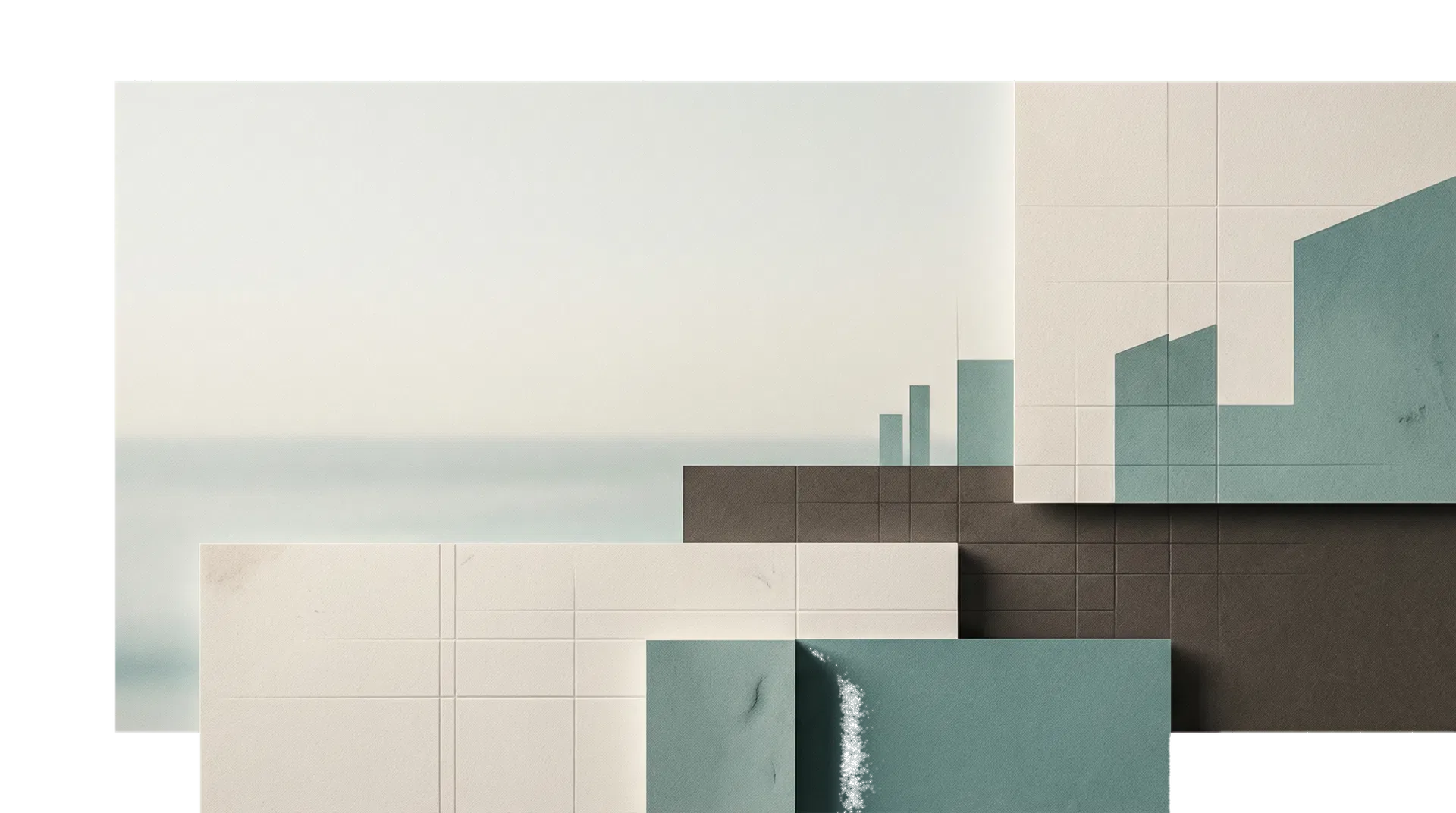 Minimal architectural composition representing a clean and modern company brand