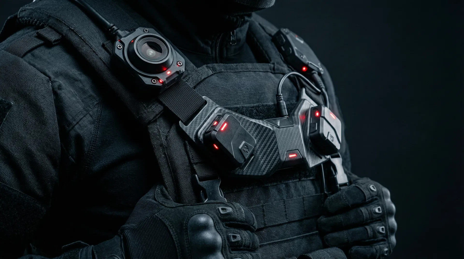 iSpy sensor rig and forearm display