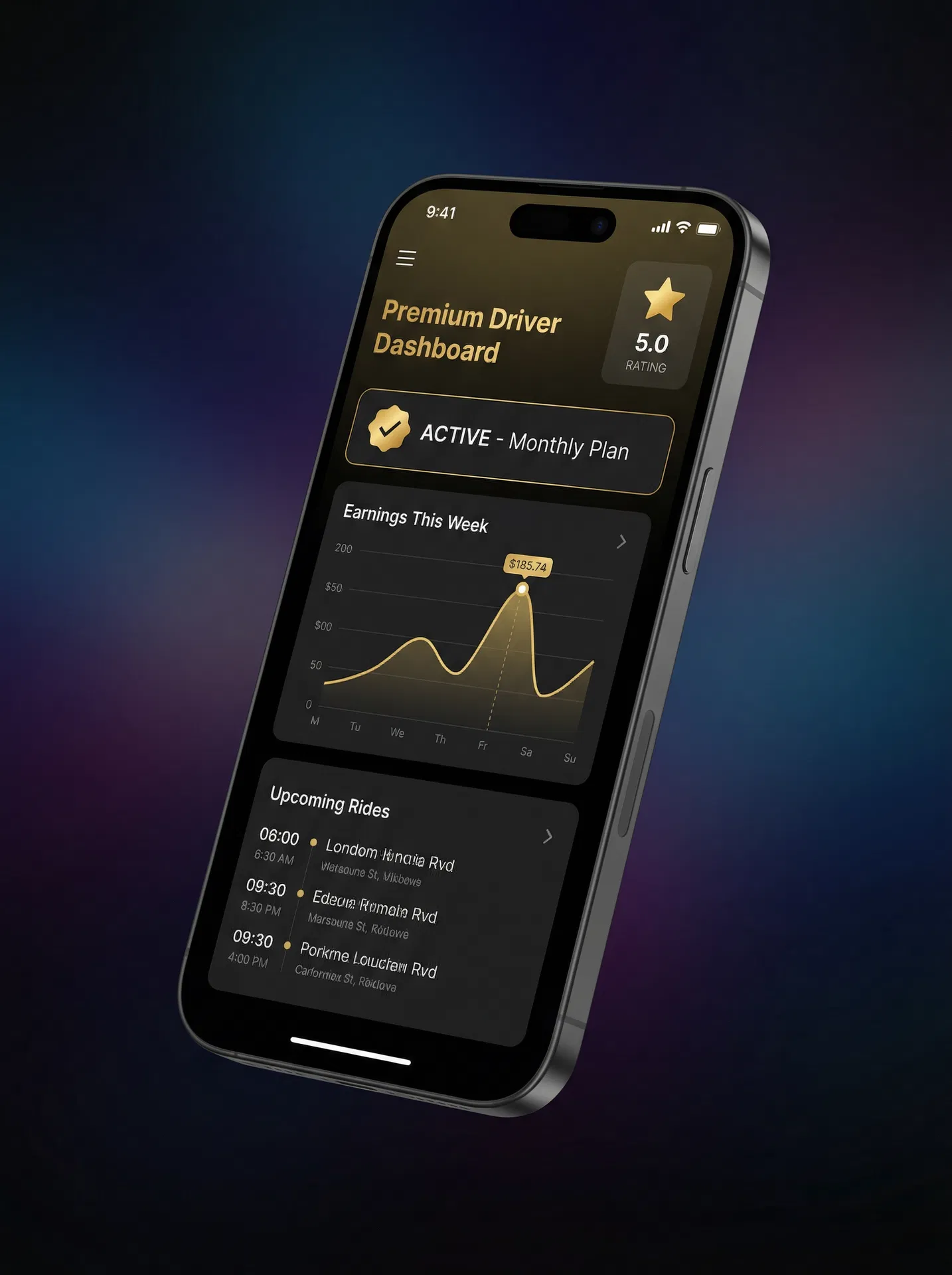 DFW Black VIP Driver Dashboard