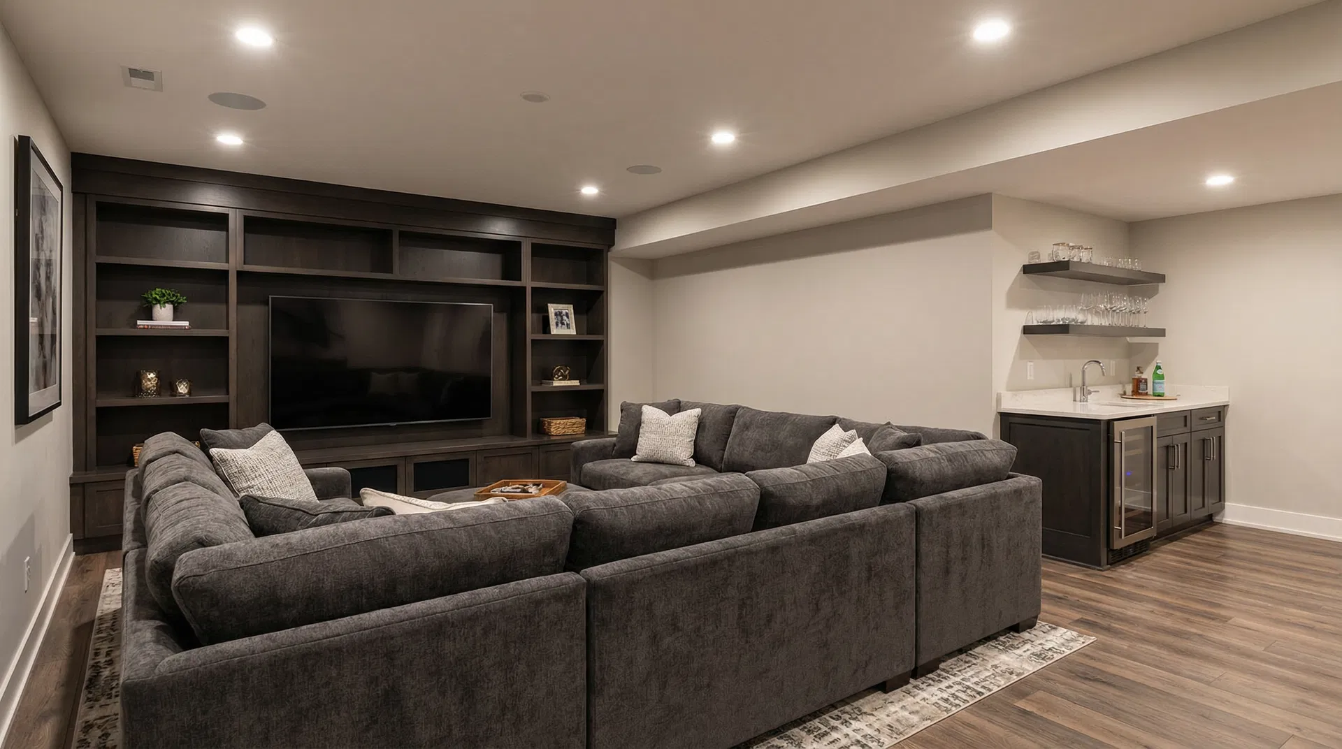 Finished Basements for Entertainment