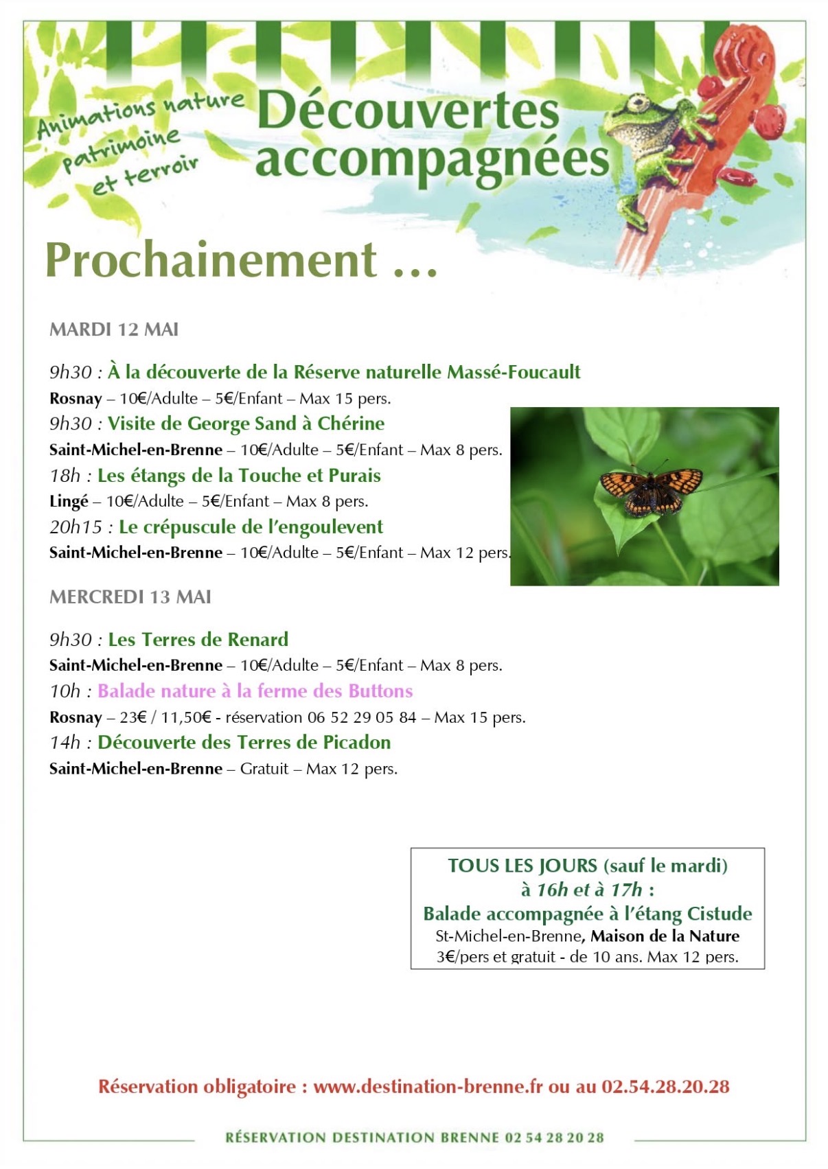 Sorties en brenne 