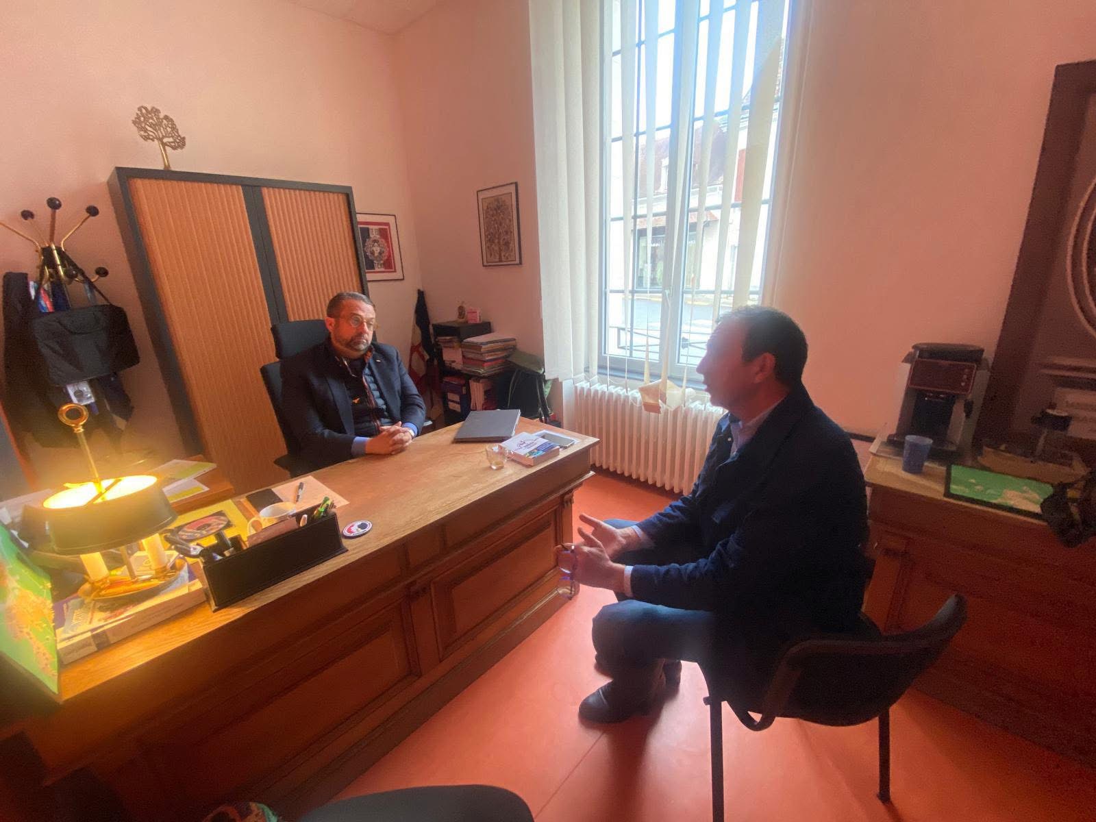 Rencontre du maire avec François Jolivet Deputé de l’Indre