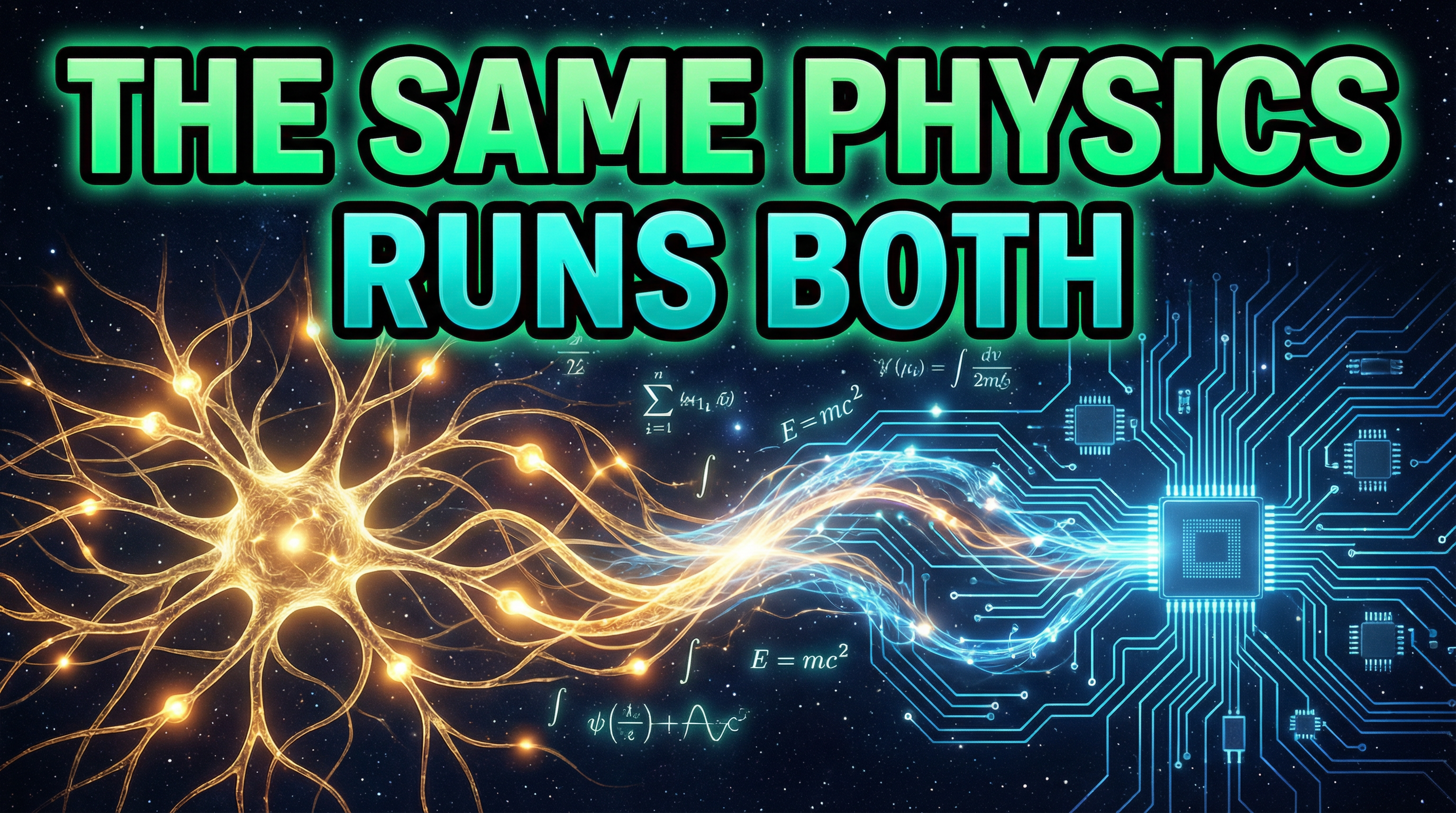 The Same Physics Runs Both