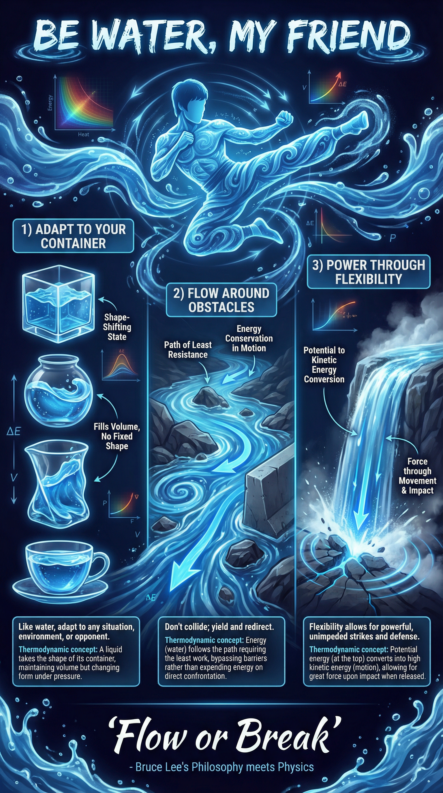 Infographic for Be Water, My Friend